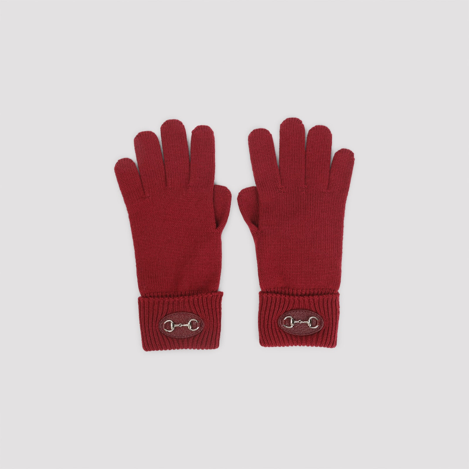 Gucci Horsebit Gloves In Burgundy