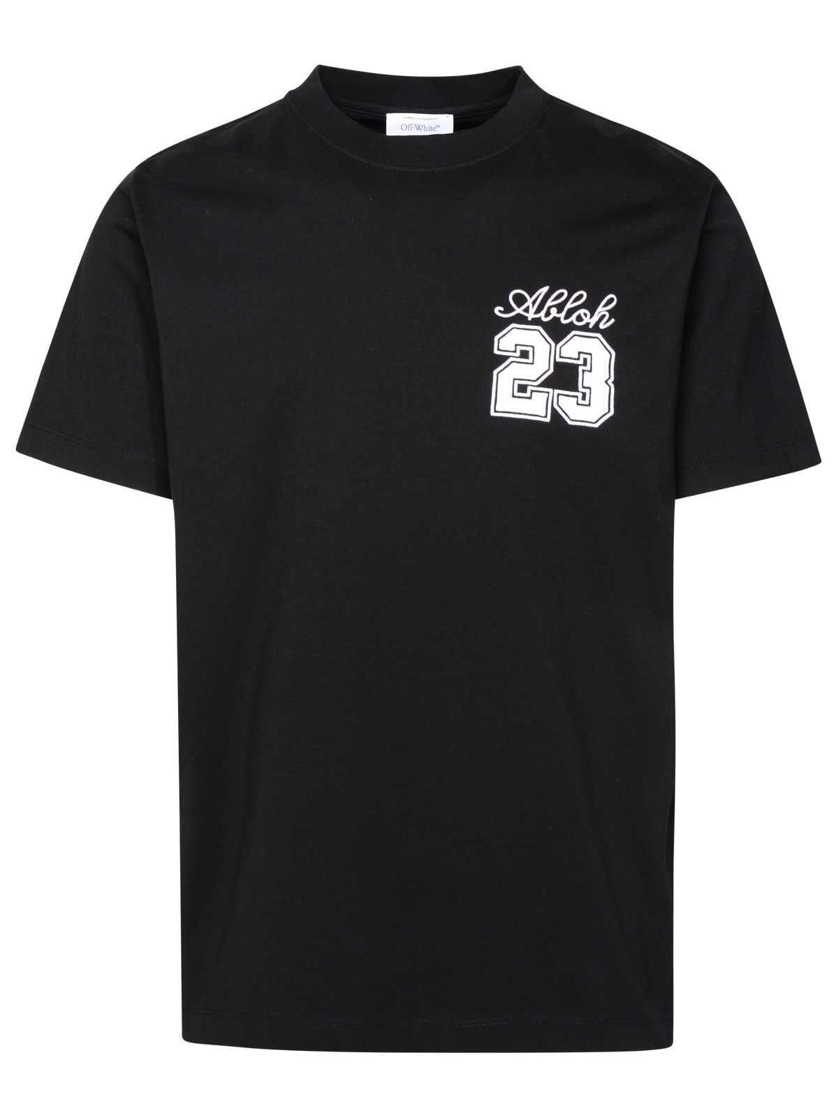 Shop Off-white Logo 23 Black Cotton T-shirt