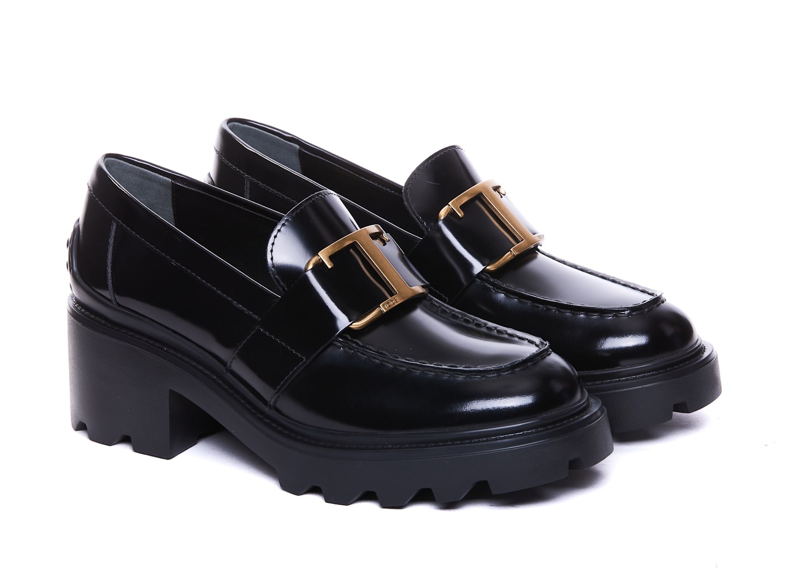 Shop Tod's Loafers In Black