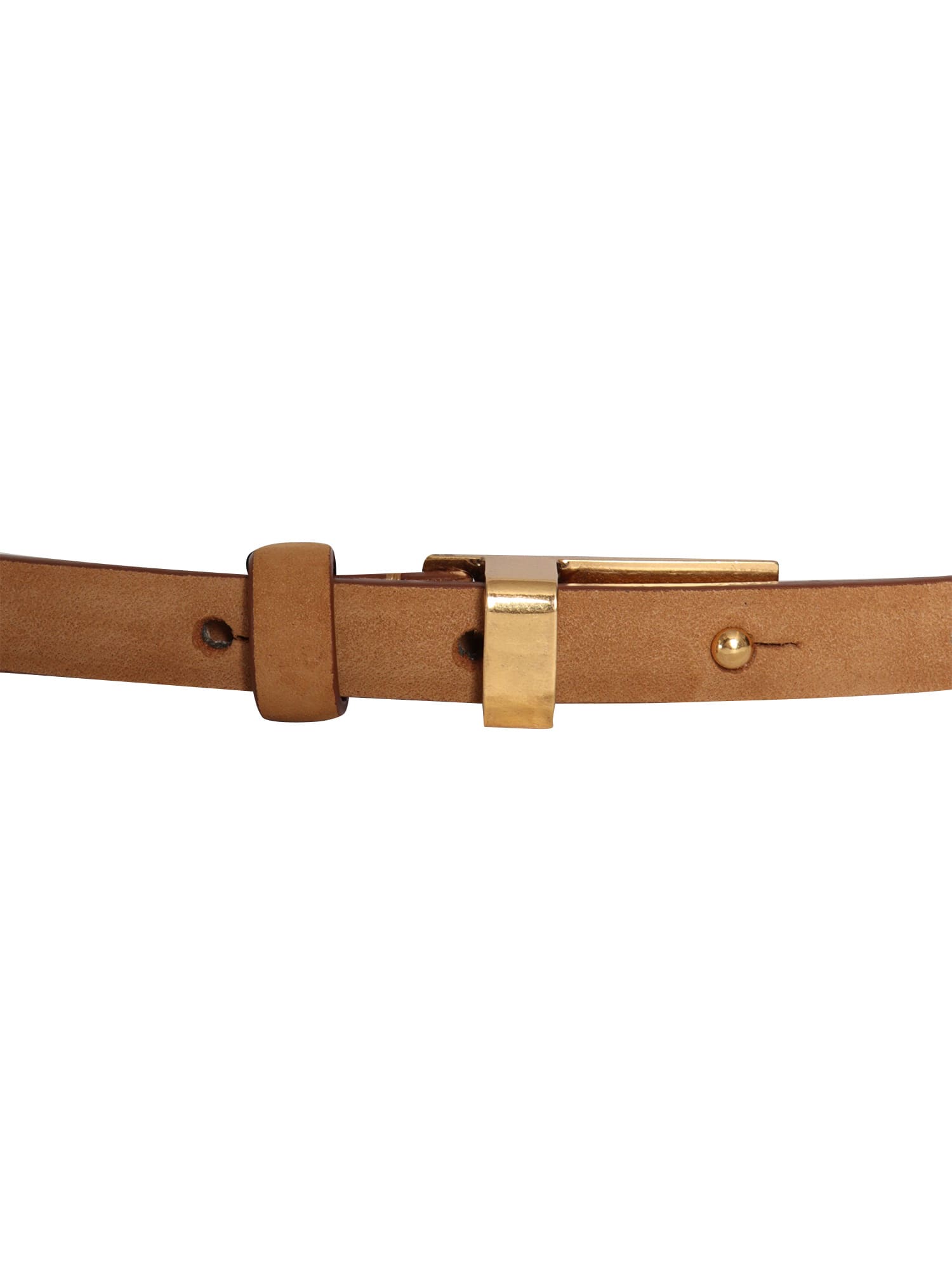PHILOSOPHY DI LORENZO SERAFINI BROWN LEATHER BELT