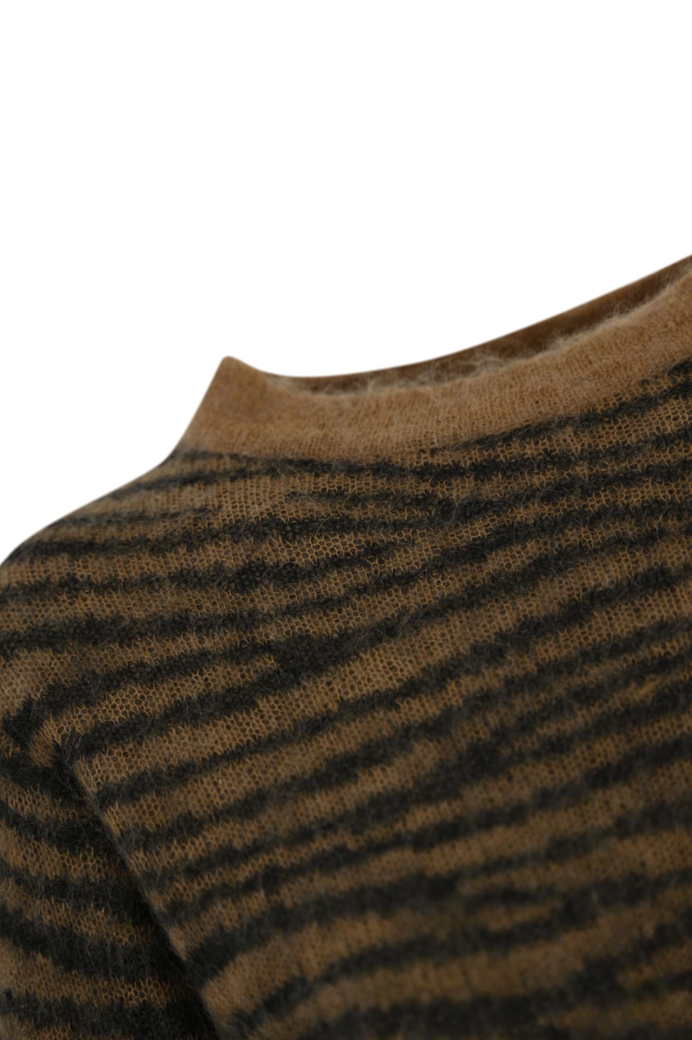 Shop Max Mara Abadan Mohair Sweater In Dis Tigre