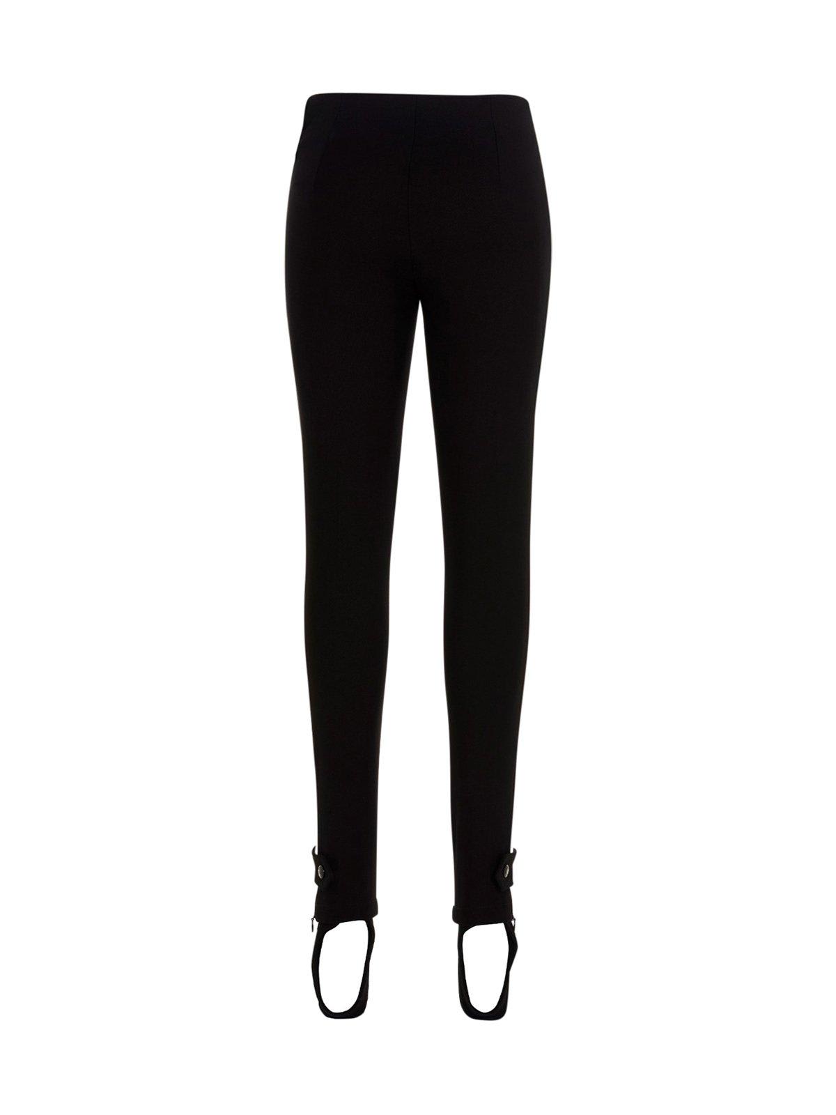 Shop Moncler Logo Patch Leggings In Black