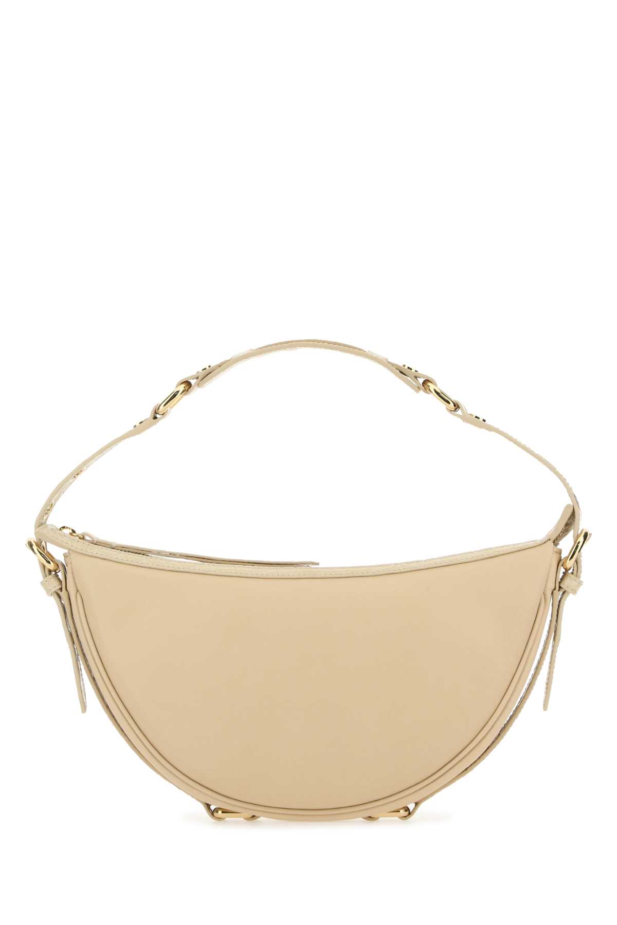 Cream Leather Gib Shoulder Bag