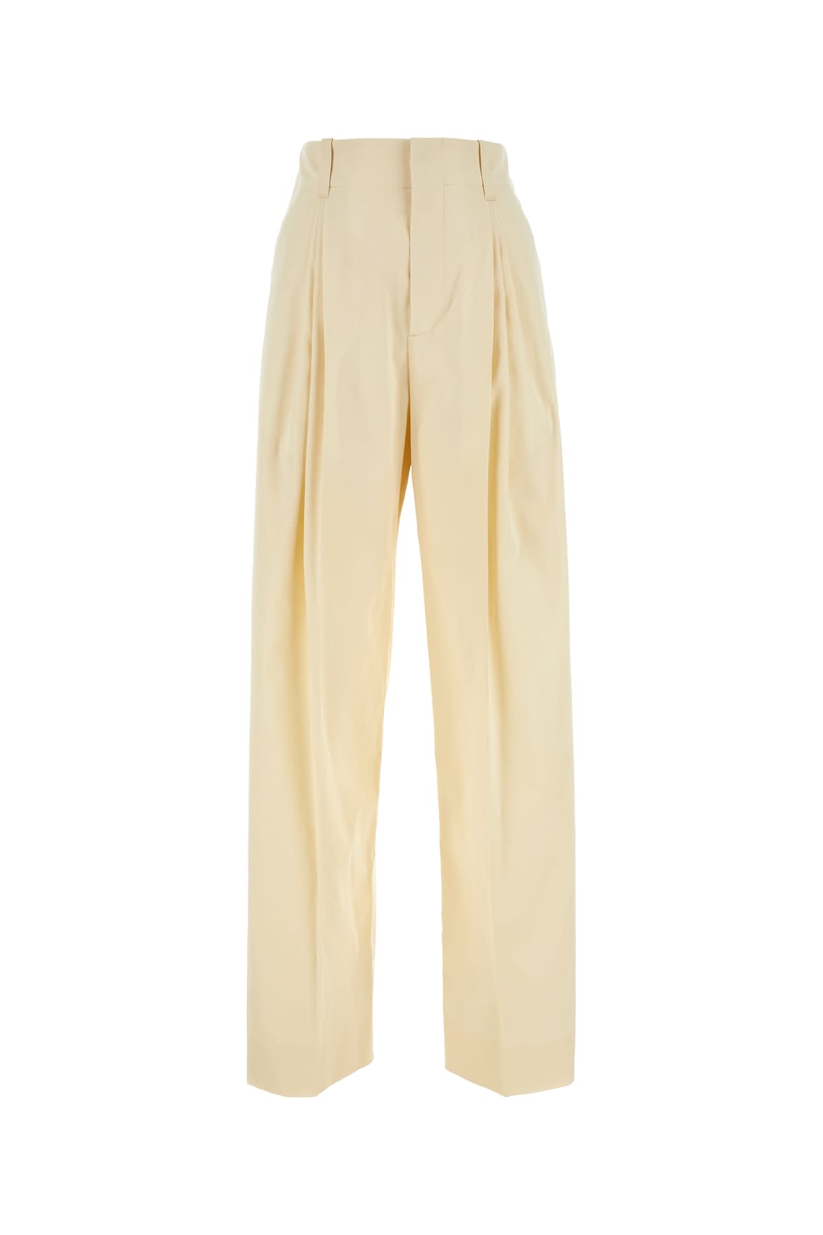 Shop Bottega Veneta Pantalone In Parchment