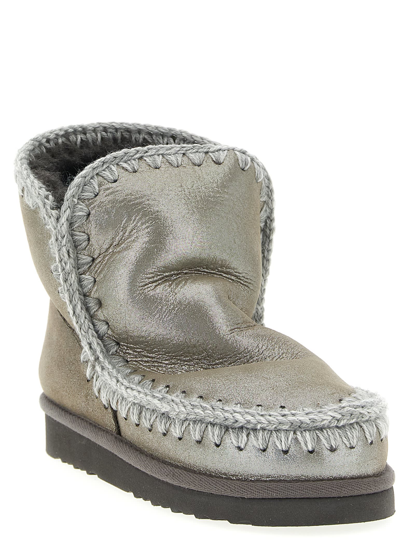 Mou Eskimo 18 Ankle Boots In Metallic