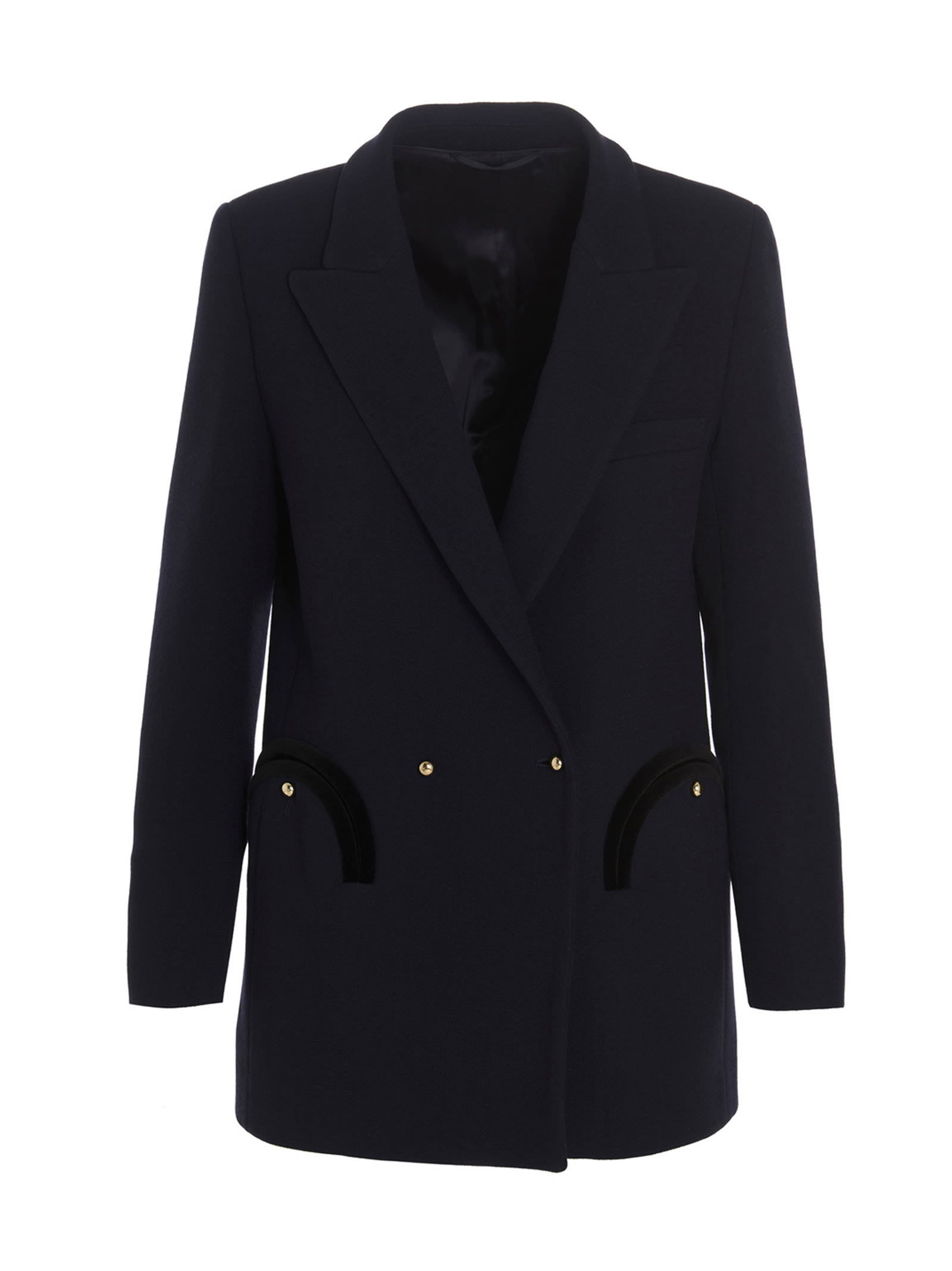 Shop Blazé Milano Resolute Blazer Jacket In Blue