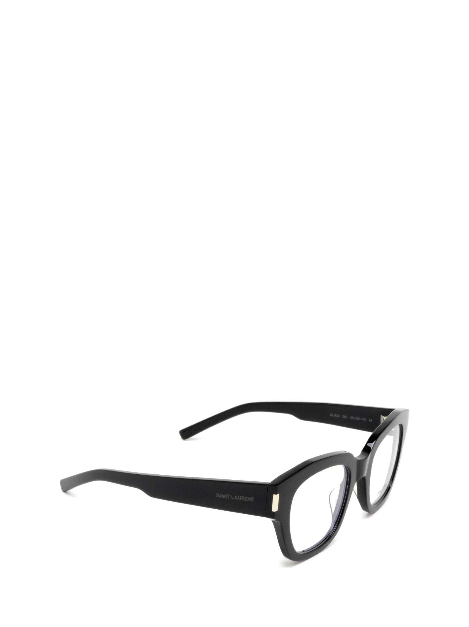 Shop Saint Laurent Sl 640 Black Glasses