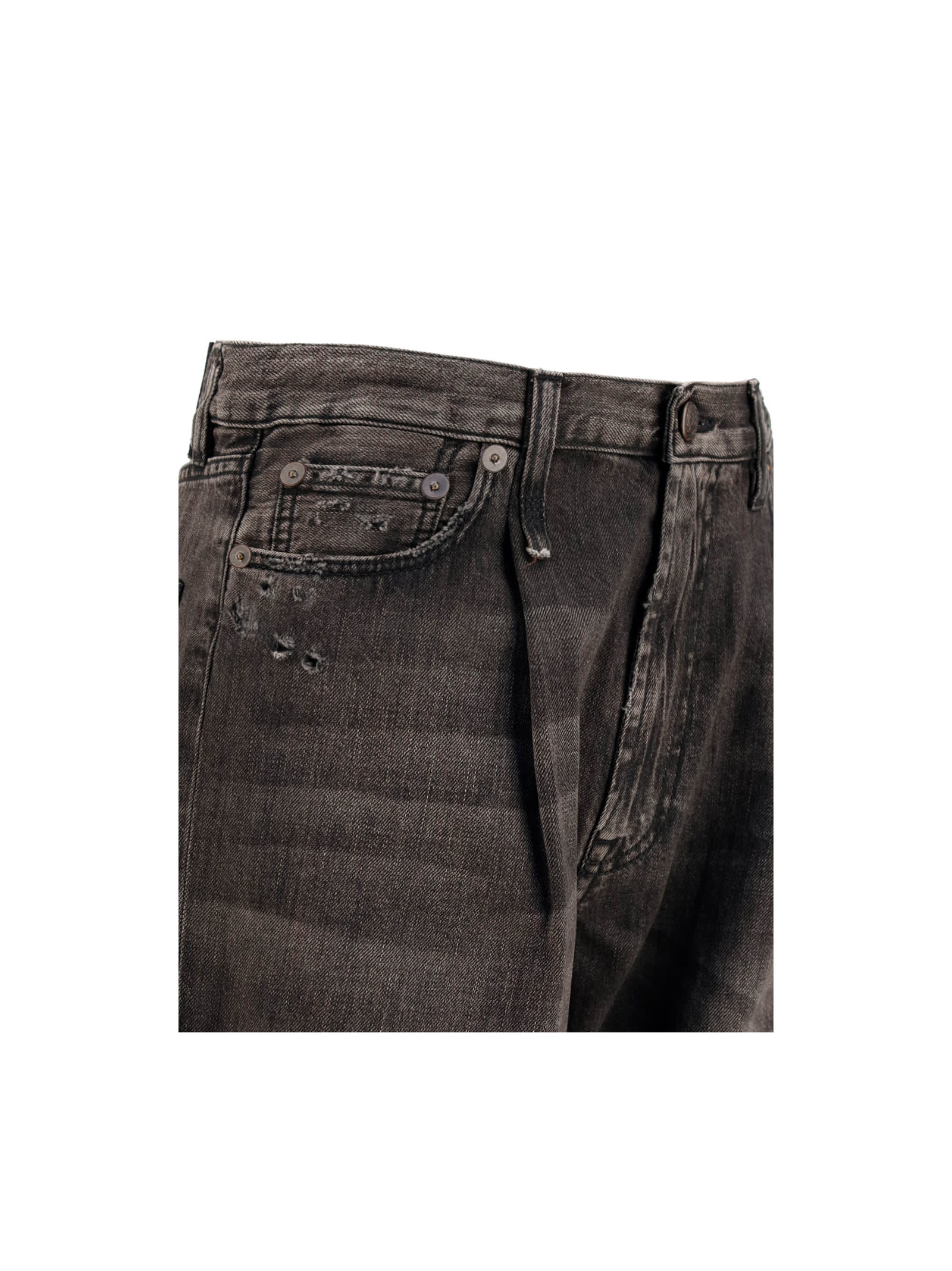 Shop R13 Damon Jeans In Black