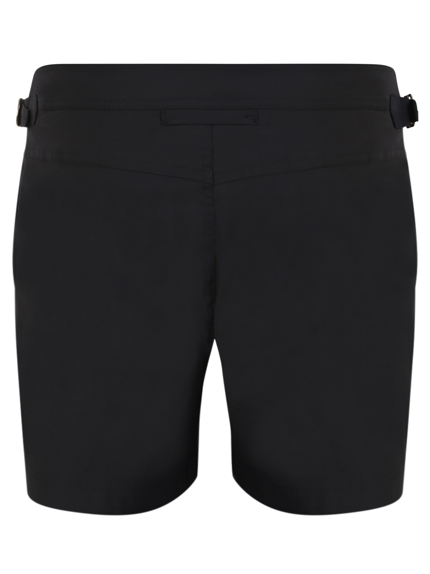 Tom Ford Black Swimsuit With Buckle On The Front In Tech Fabric Man In Black