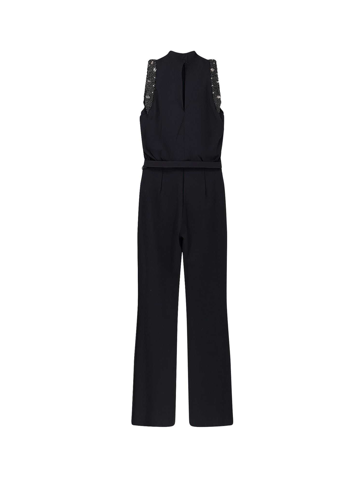 La Petit Robe Di Chiara Boni Taevy Jersey Jumpsuit In Black