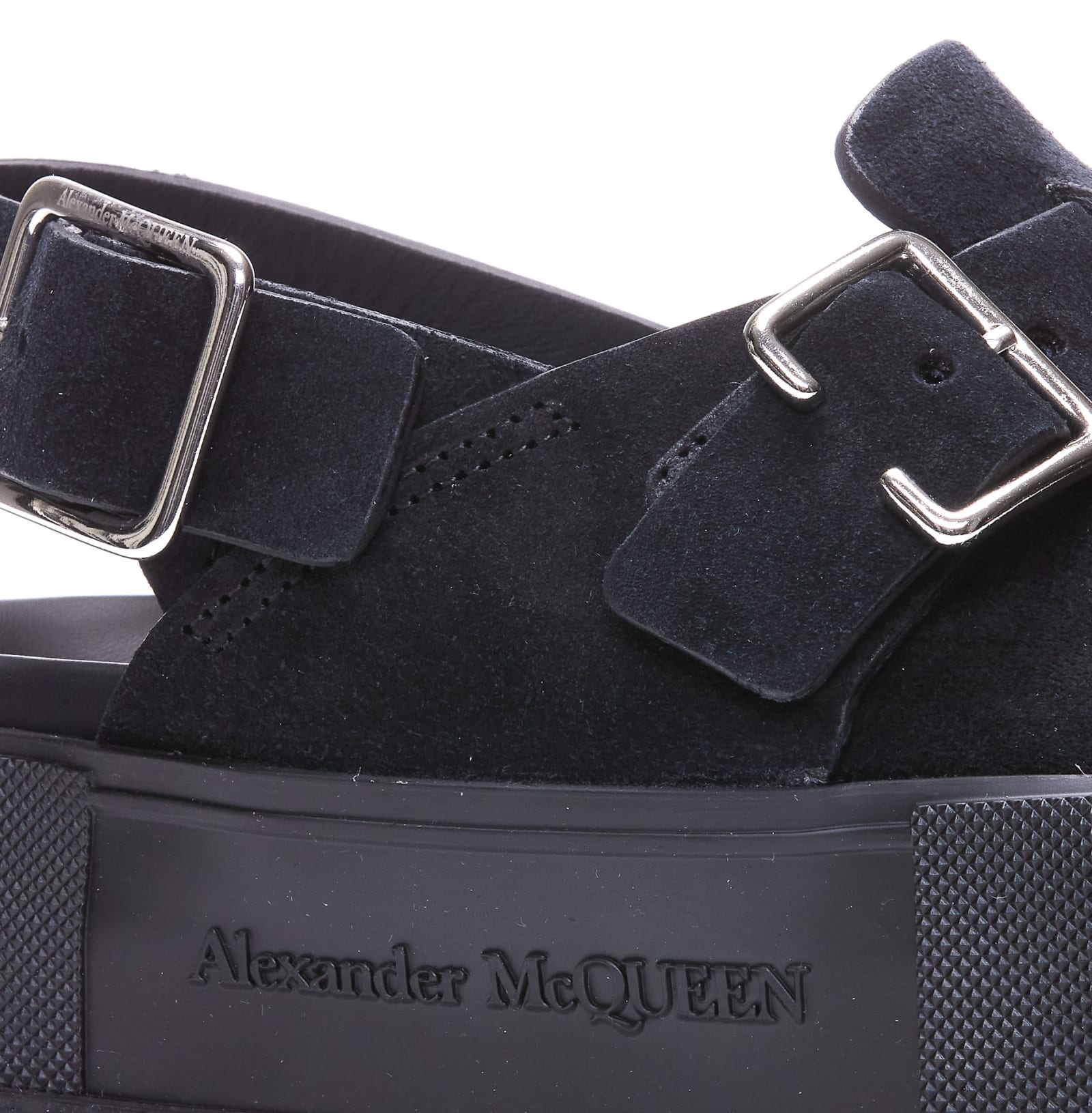 Shop Alexander Mcqueen Mount Slick Sandals
