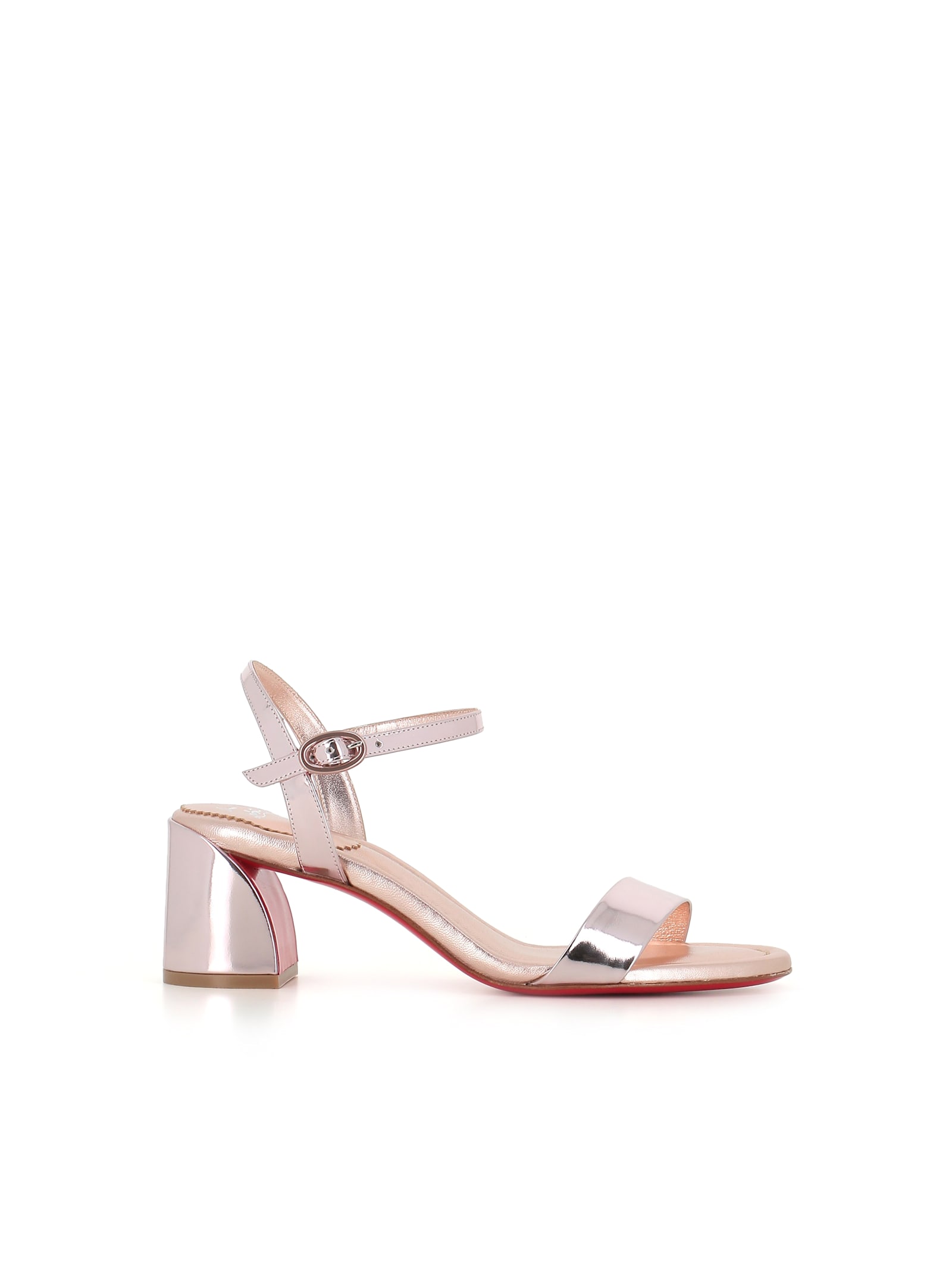 Shop Christian Louboutin Sandal Miss Jane 55 In Oro Rosa