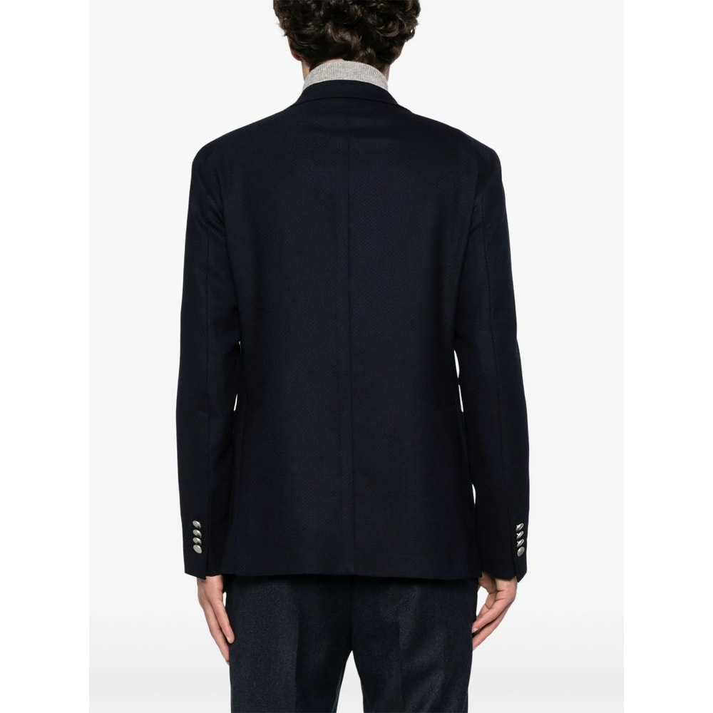 Tagliatore Single-breasted Blazer In Blue