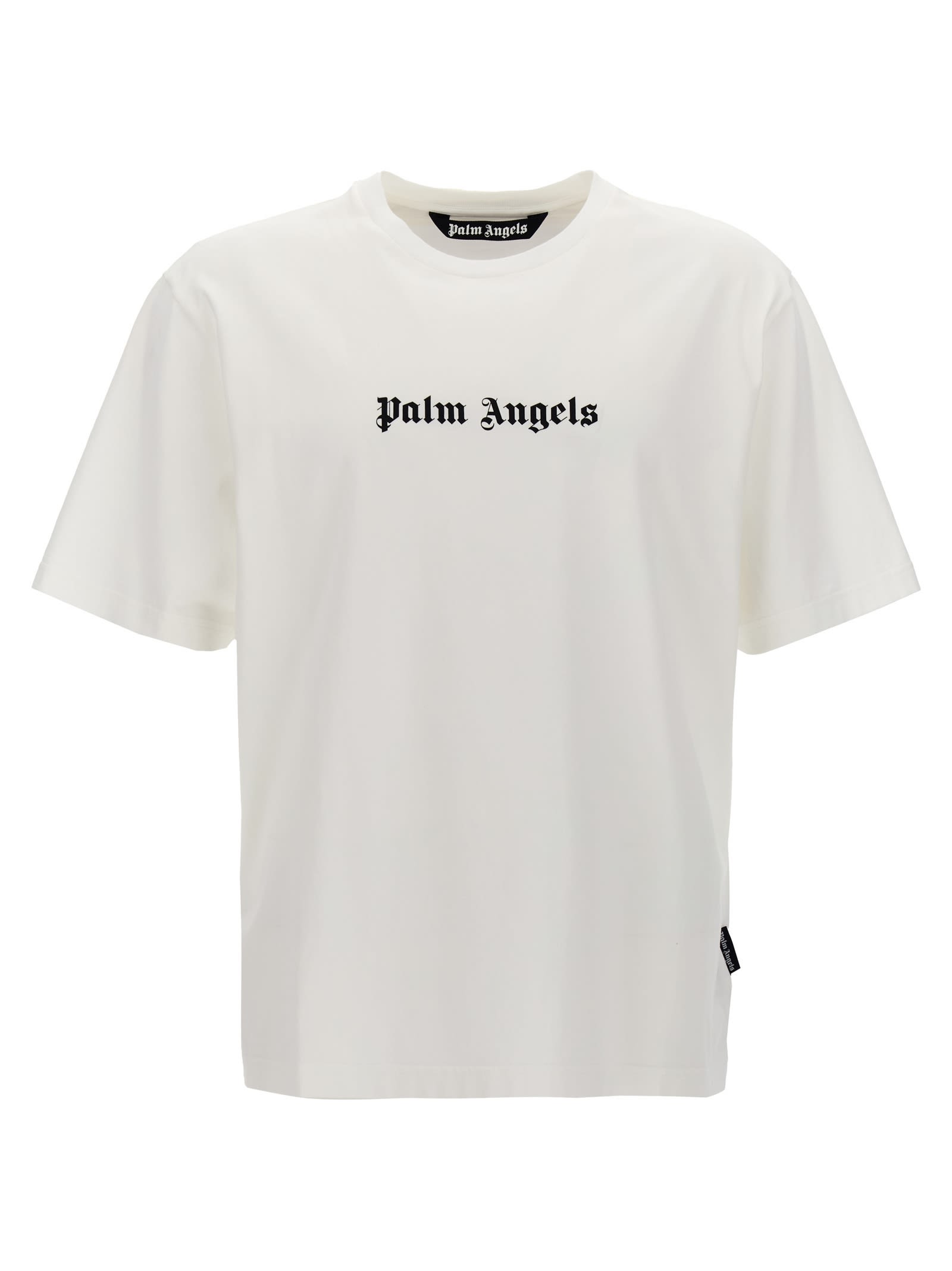 Shop Palm Angels Classic Logo T-shirt In White/black