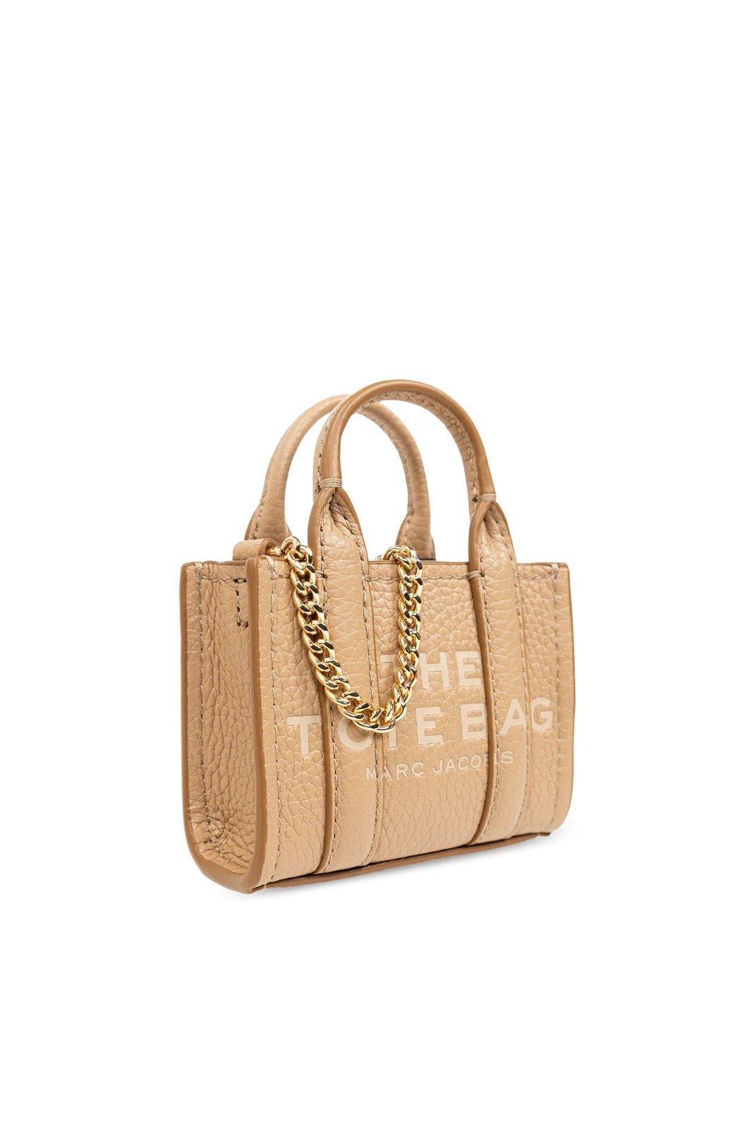 Marc Jacobs The Nano Chained Tote Bag In Camel