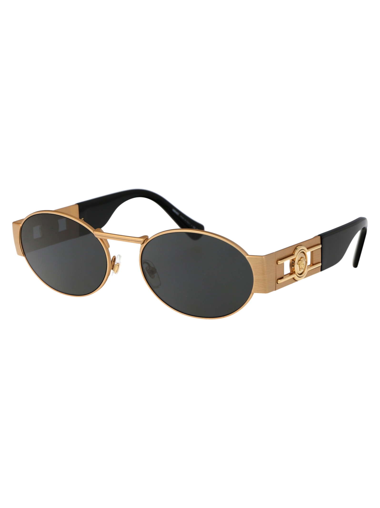 Shop Versace 0ve2264 Sunglasses In 100287 Matte Gold