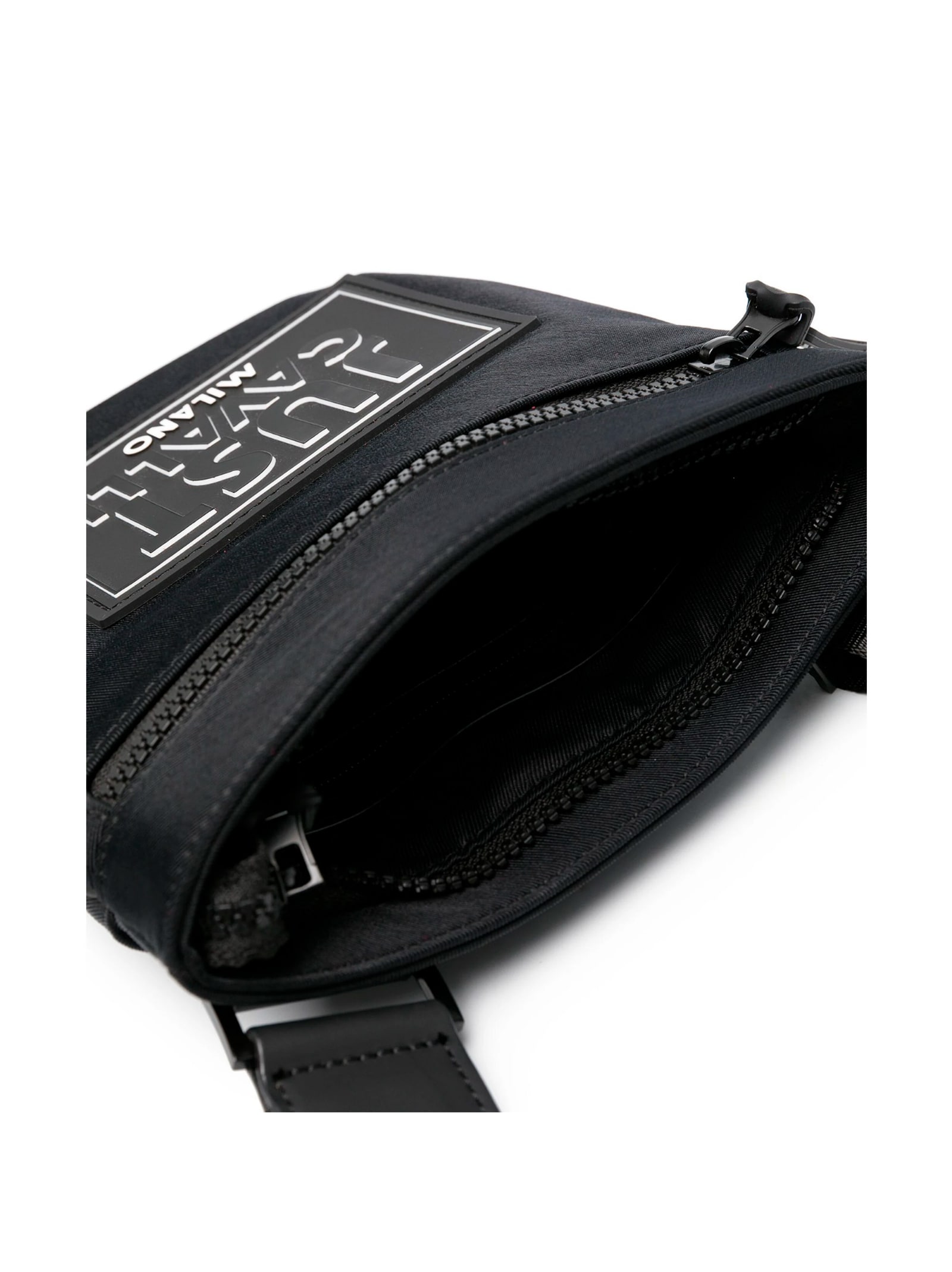 Just Cavalli Logo-patch Messenger Bag In Black