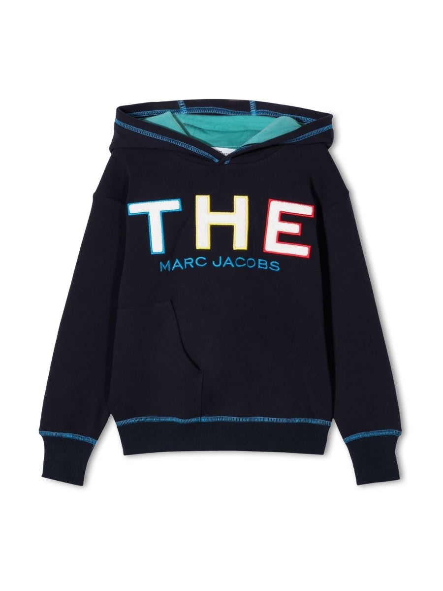 Marc Jacobs Felpa Con Cappuccio In Blue