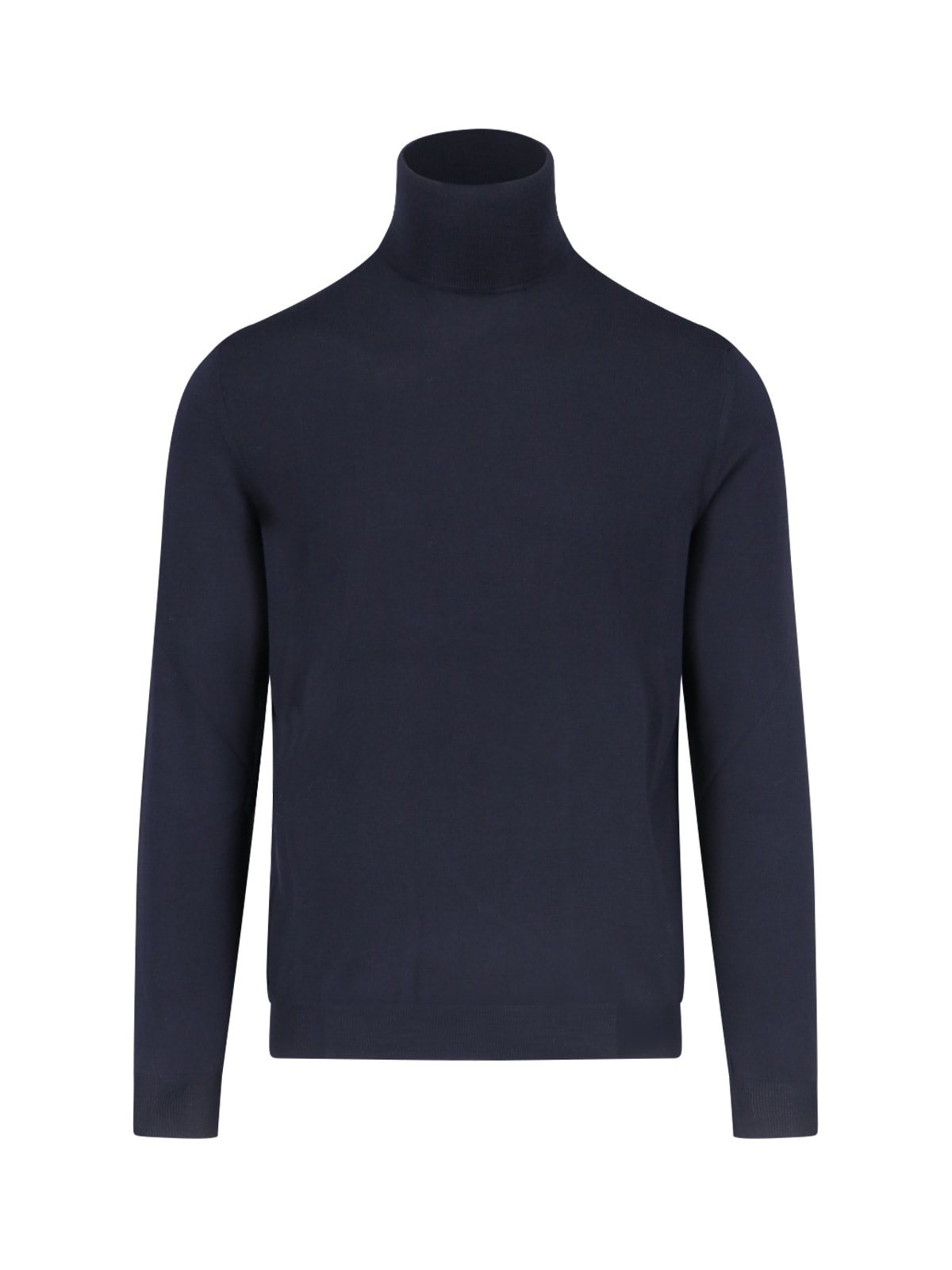 Shop Zanone Classic Turtleneck In Blue