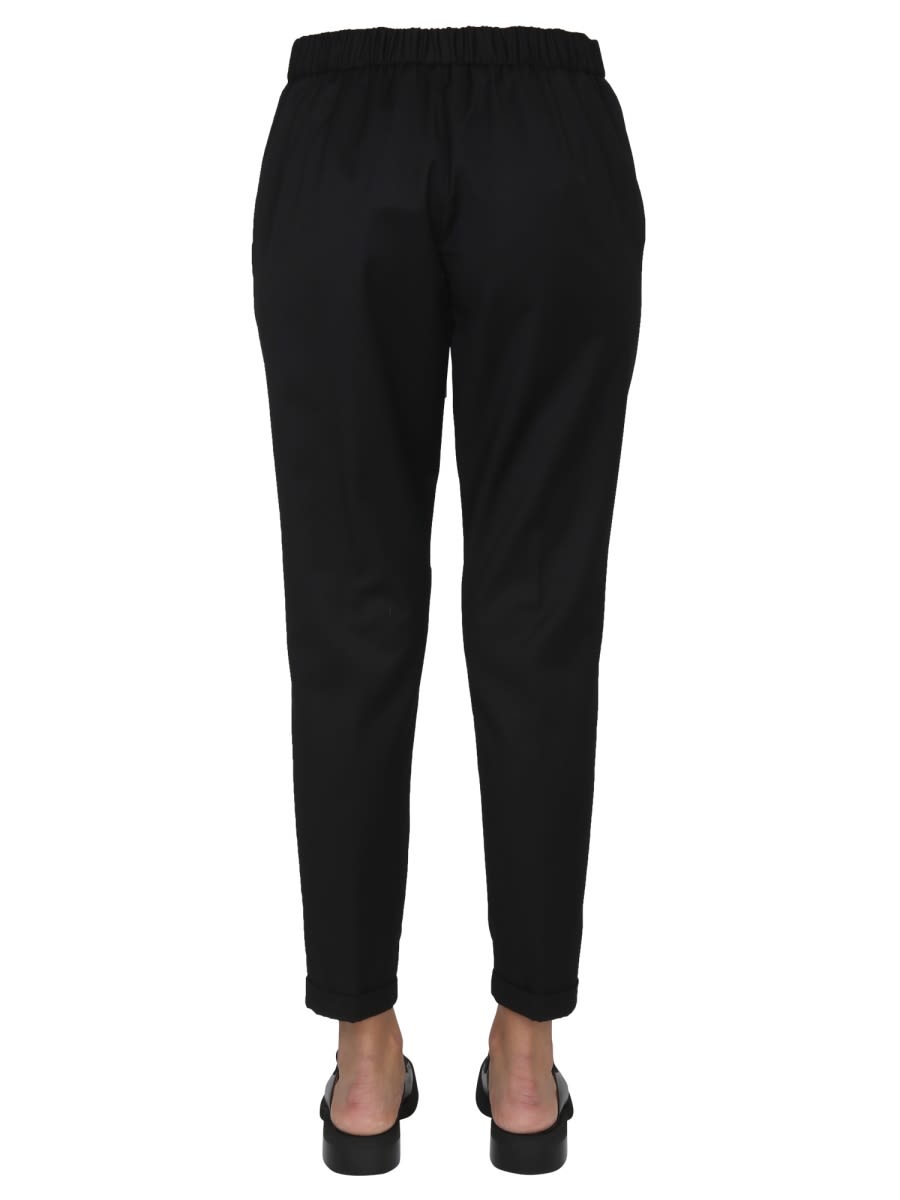 Shop Fabiana Filippi Pants With Shiny Detail In Black