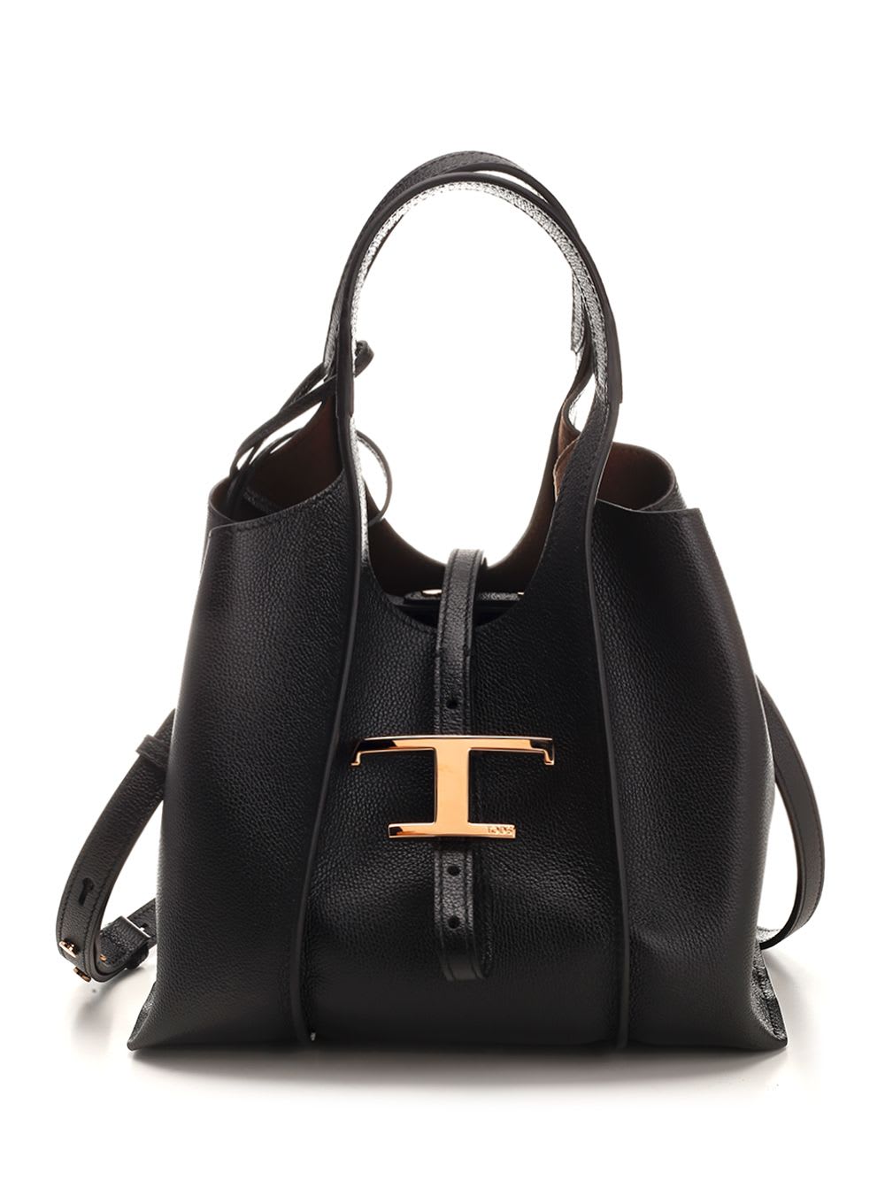 Tod's T Timeless Shopping Bag In Black