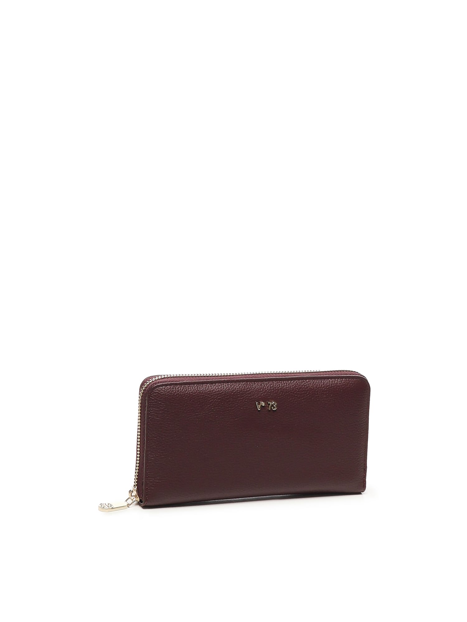 V73 Zip-around Wallet In Brown