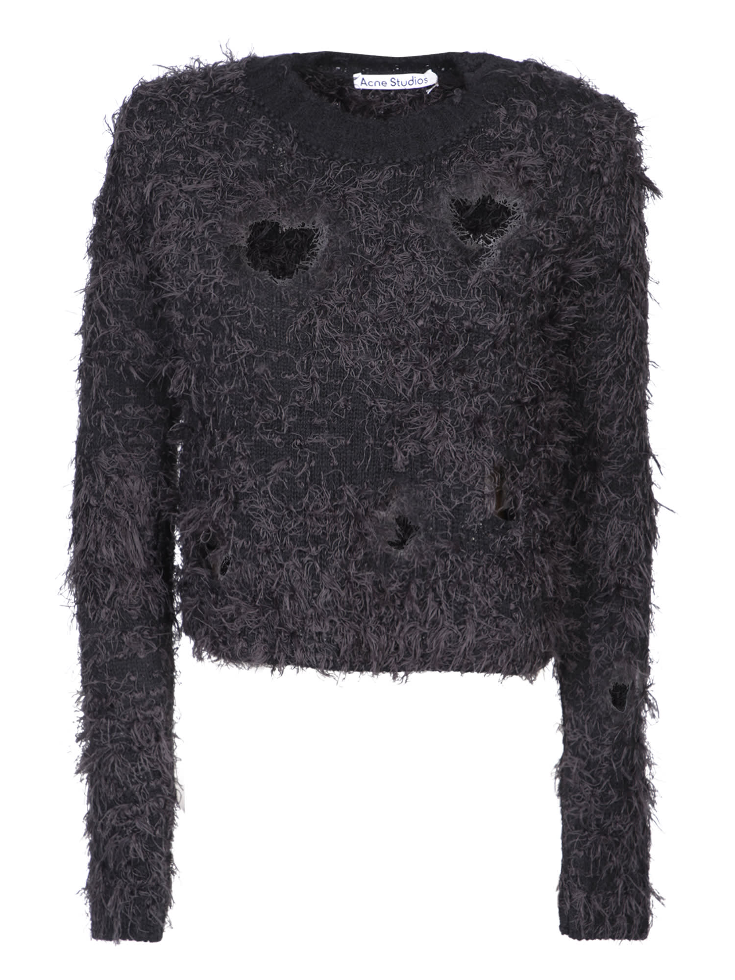 Acne Studios Distressed Black Sweater