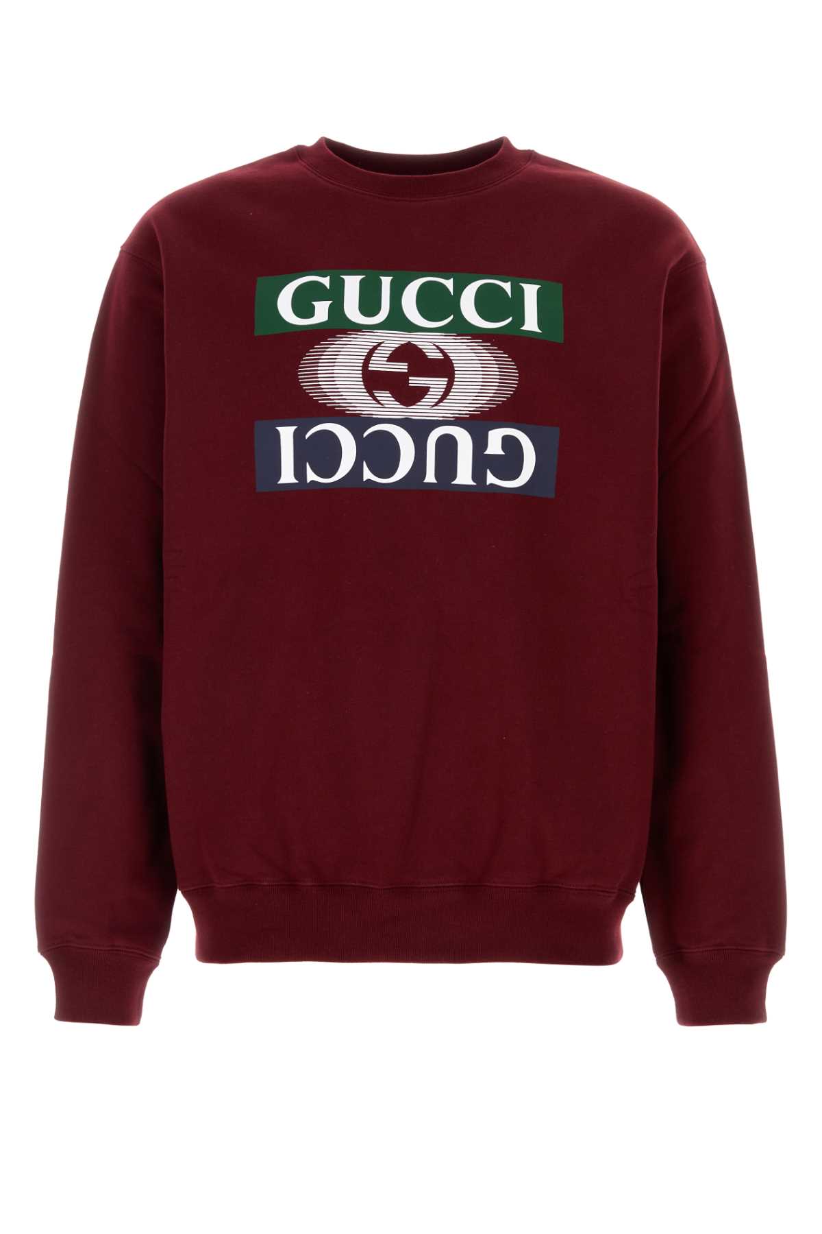 Gucci Burgundy Cotton Sweatshirt