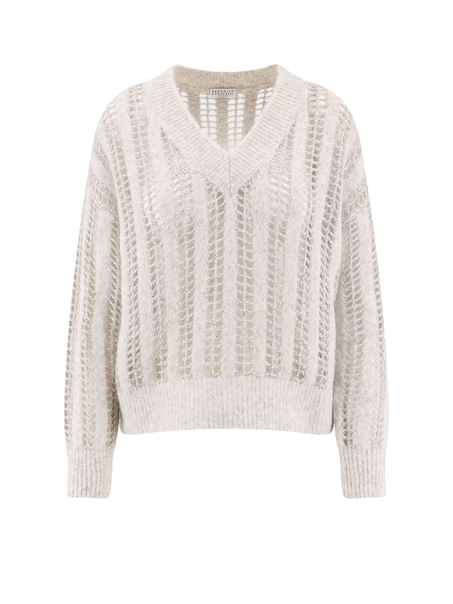 Shop Brunello Cucinelli Sweater In Grey