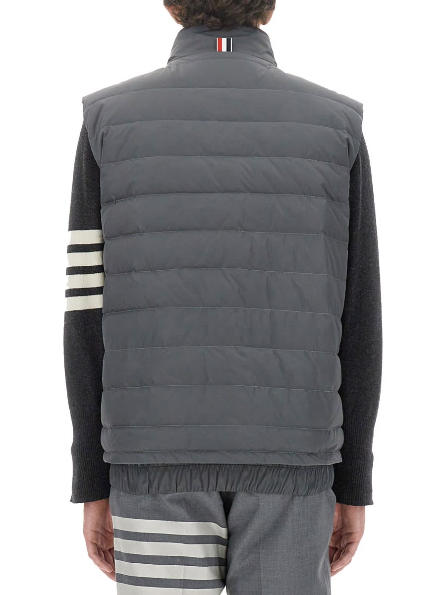 Shop Thom Browne 4bar Vest In Grey