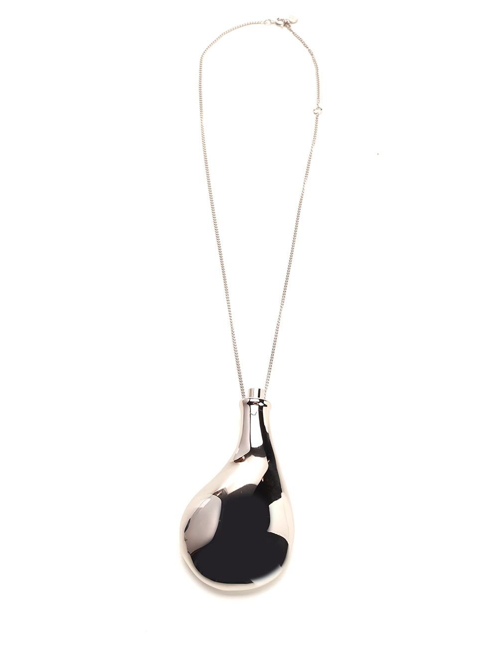 Shop Courrèges Flask Necklace In Silver