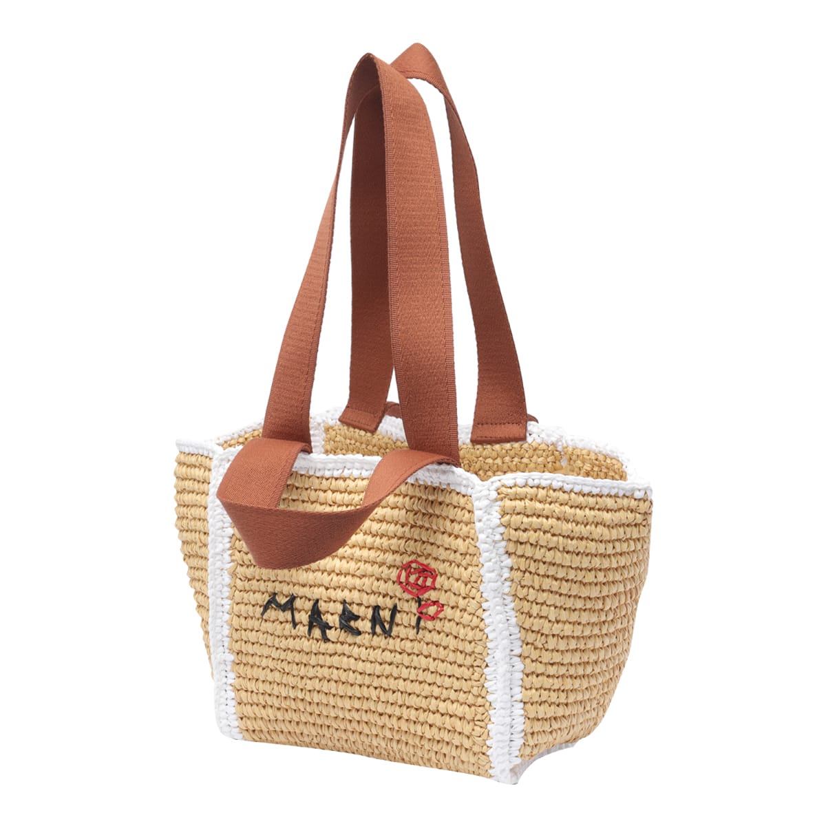 Shop Marni Small Sillo Shopping Bag In Beige