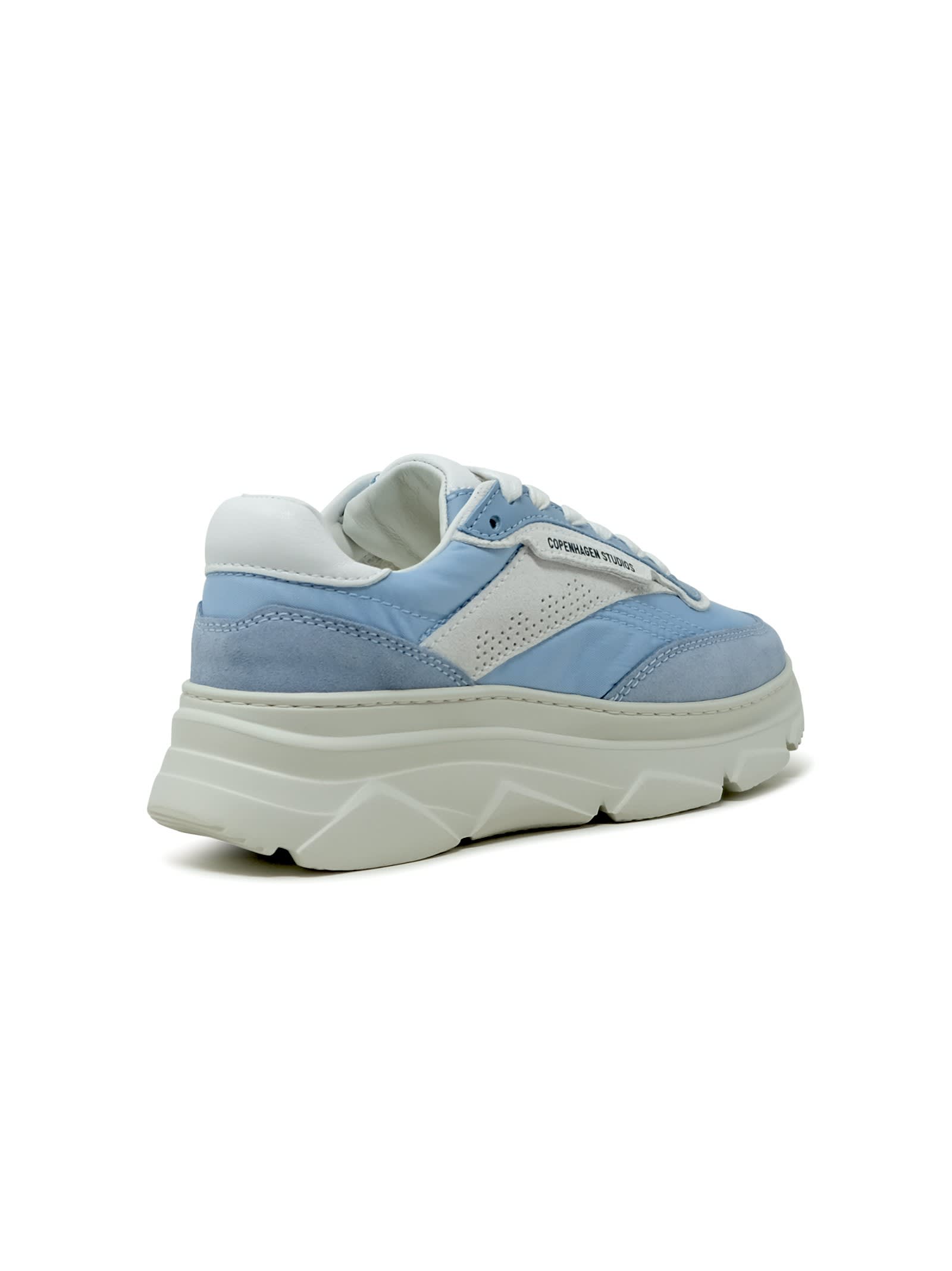 Copenhagen Light Blue Suede/fabric Sneakers In Light Blue