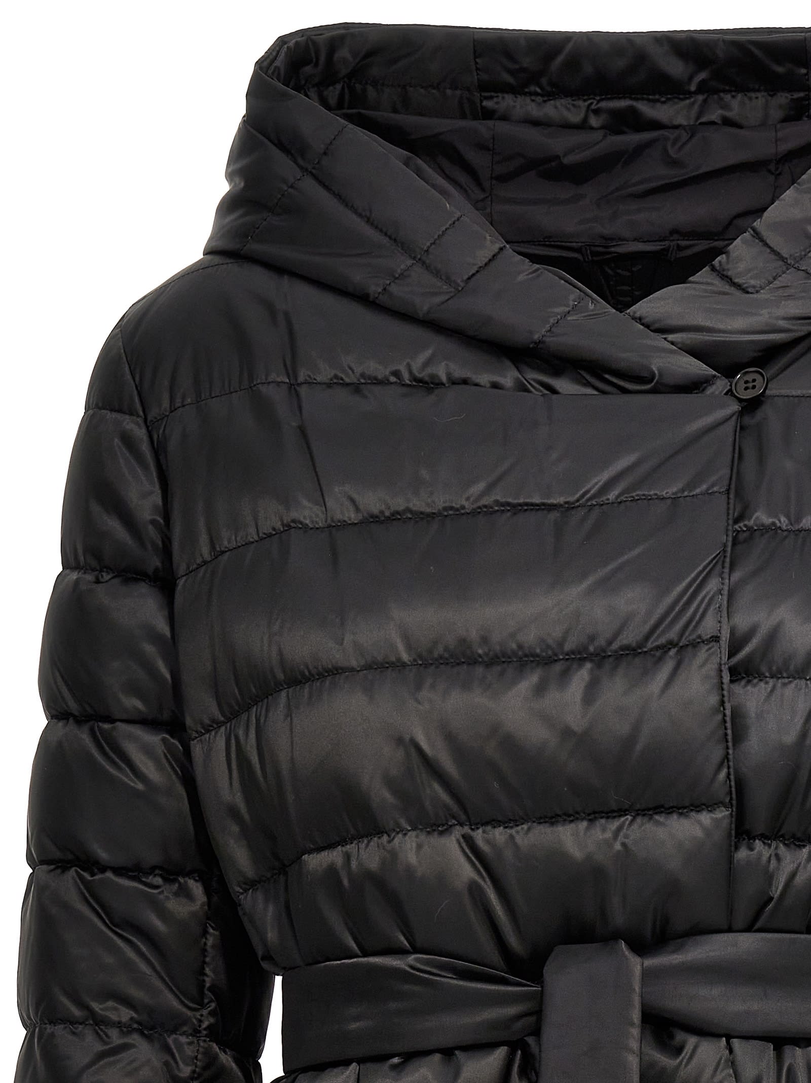 Max Mara The Cube Novef Reversible Down Jacket In Black
