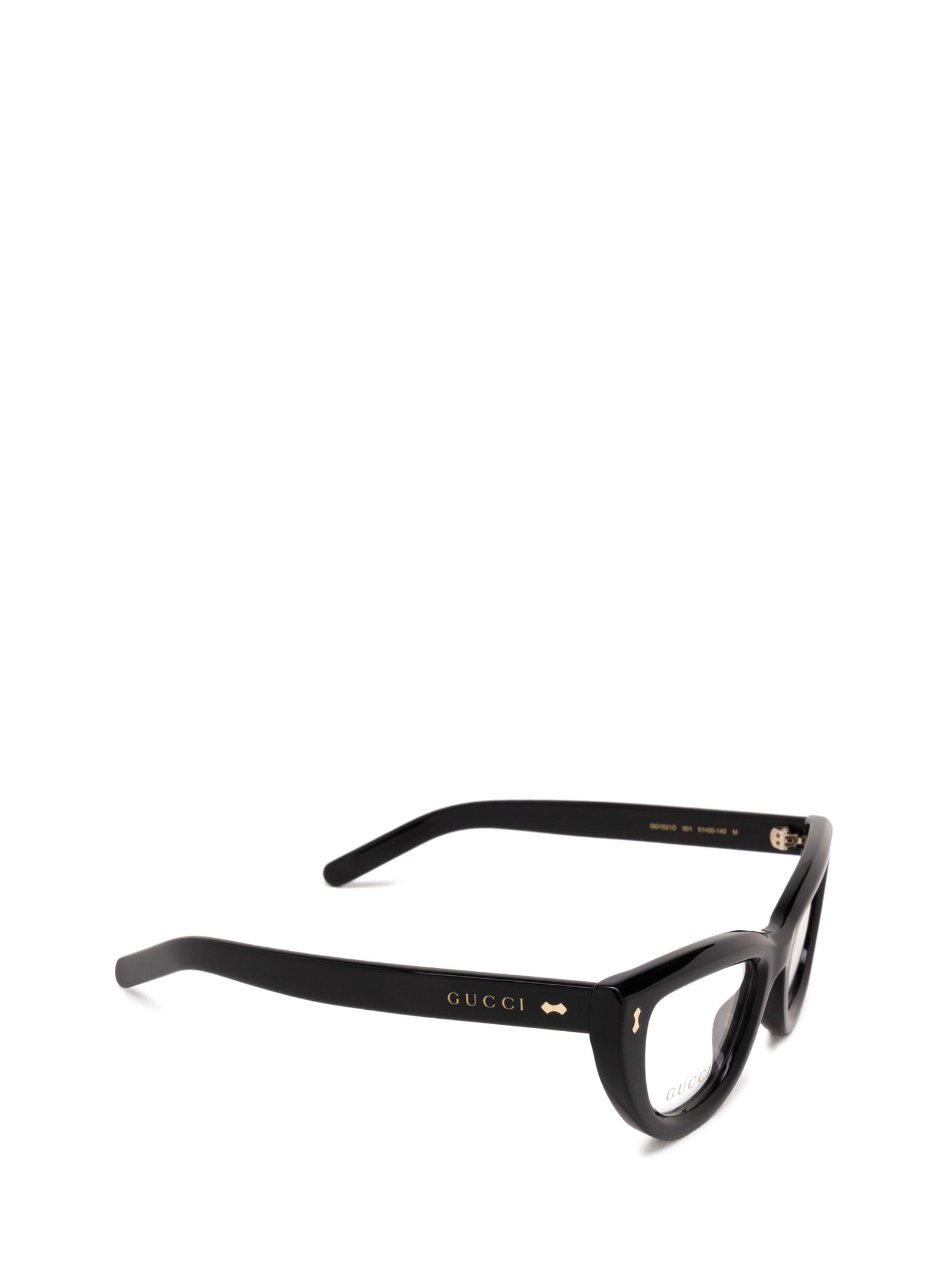 Shop Gucci Gg1521o Black Glasses