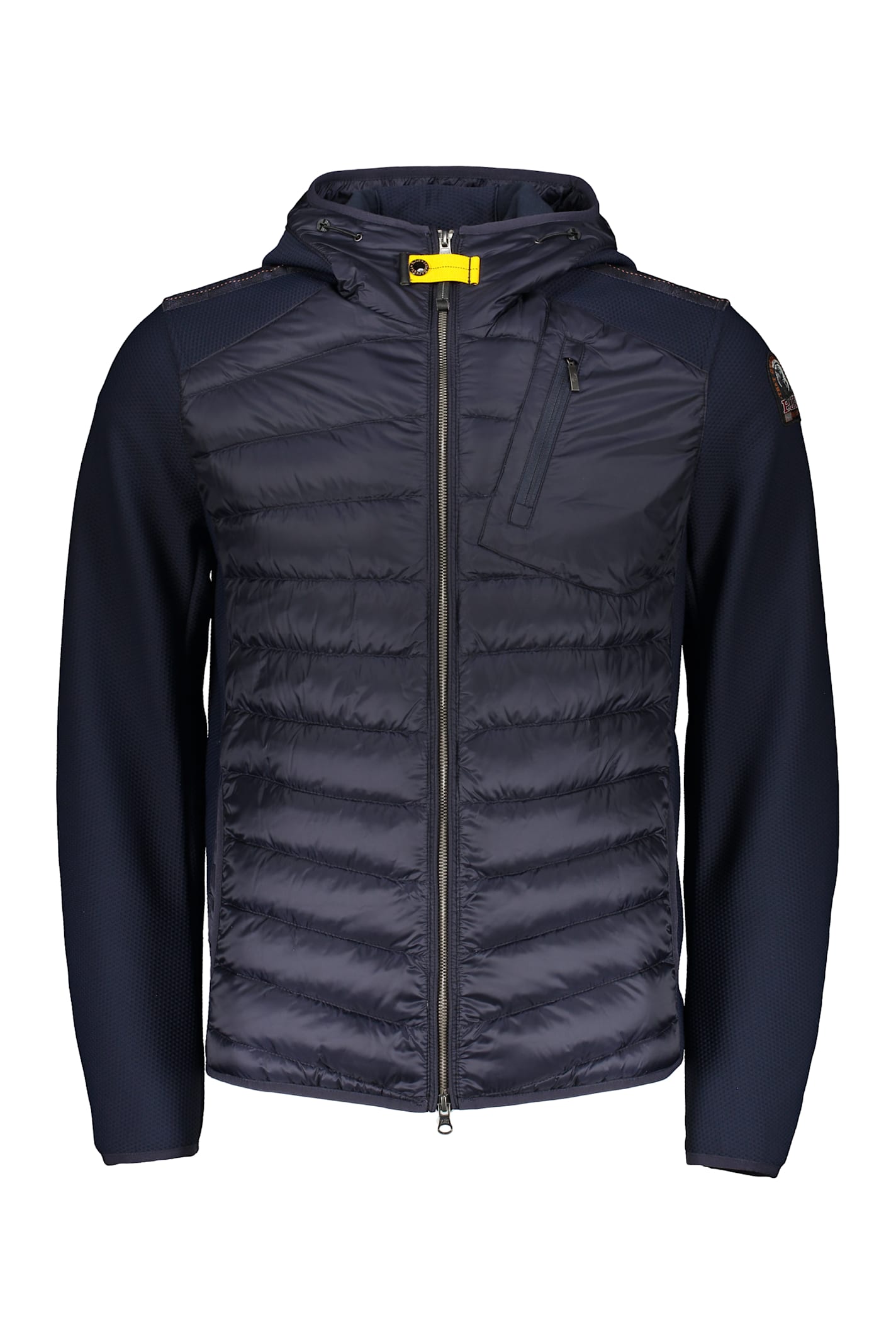 Parajumpers Nolan Quilted-design Hooded Jacket In Blue