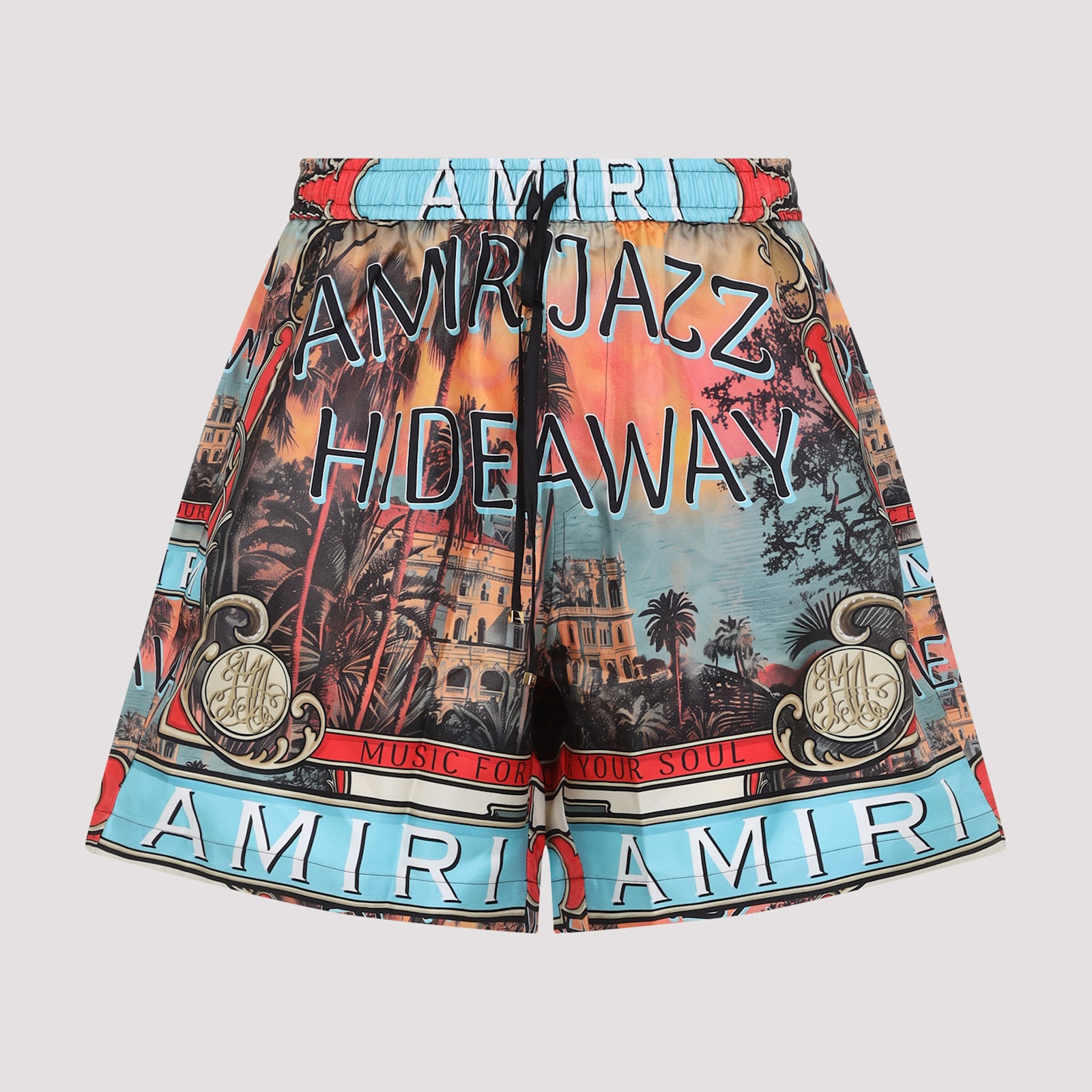 Amiri Jazz Hideaway Bermuda And Short Multicolor In Multi