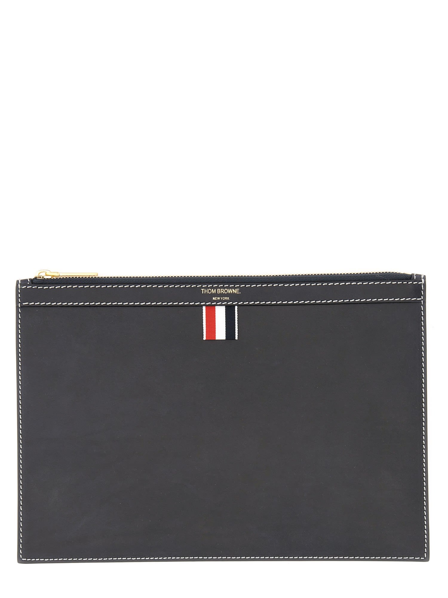 Shop Thom Browne Small Tablet Holder In Blue
