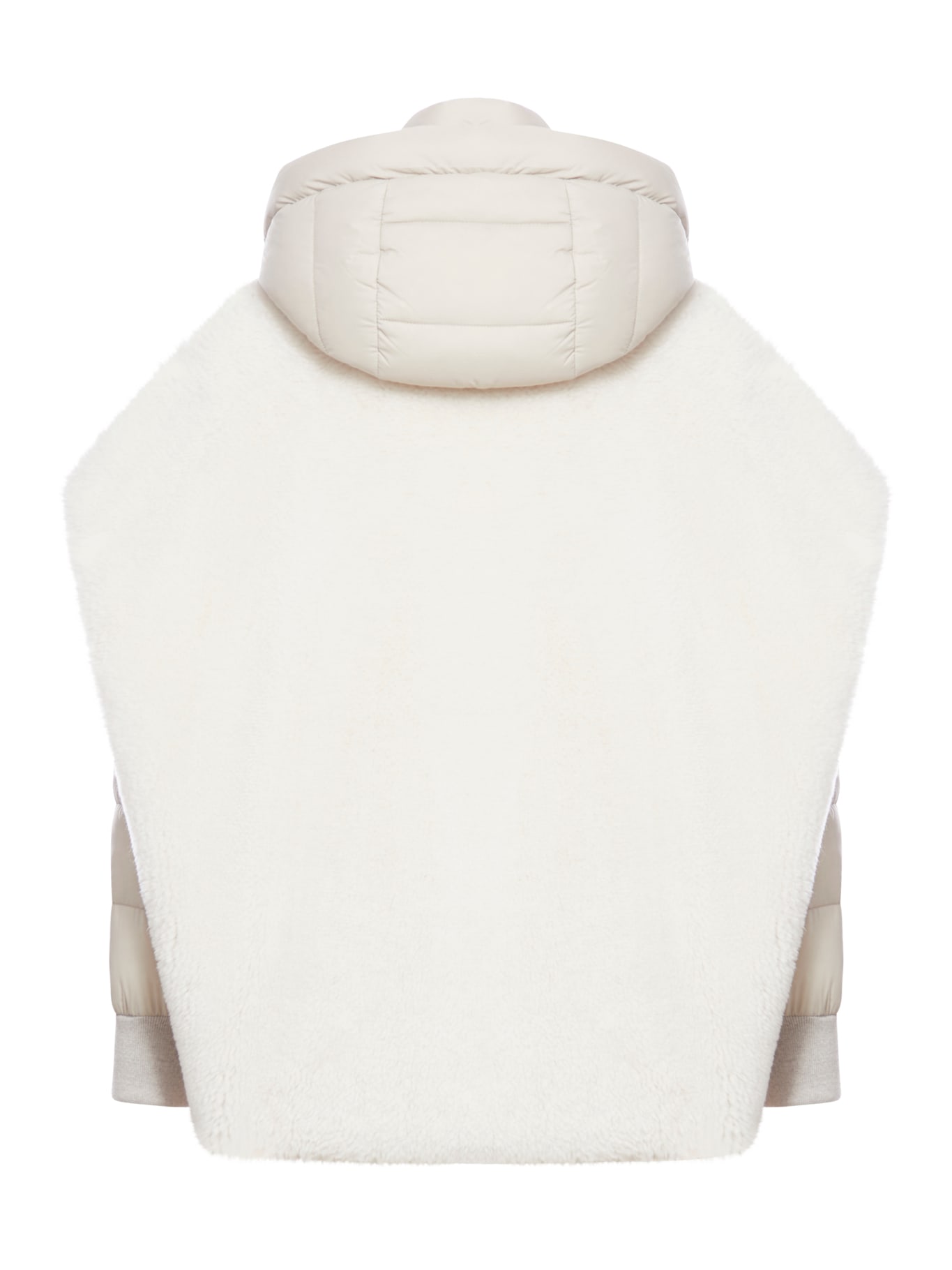 Moorer Down Jacket With Waistcoat In White