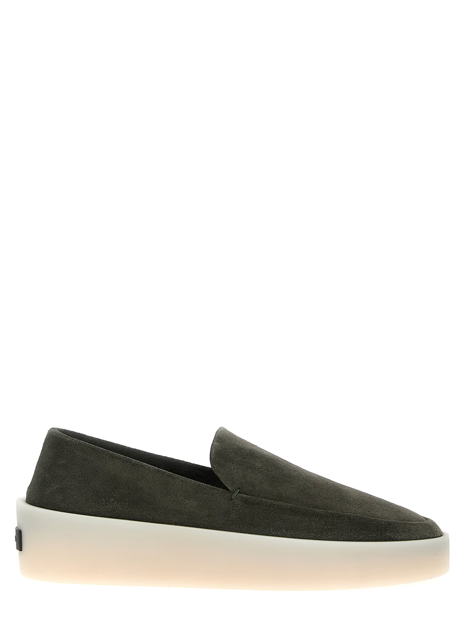 Shop Fear Of God 101 Loafer Moccasin In Green