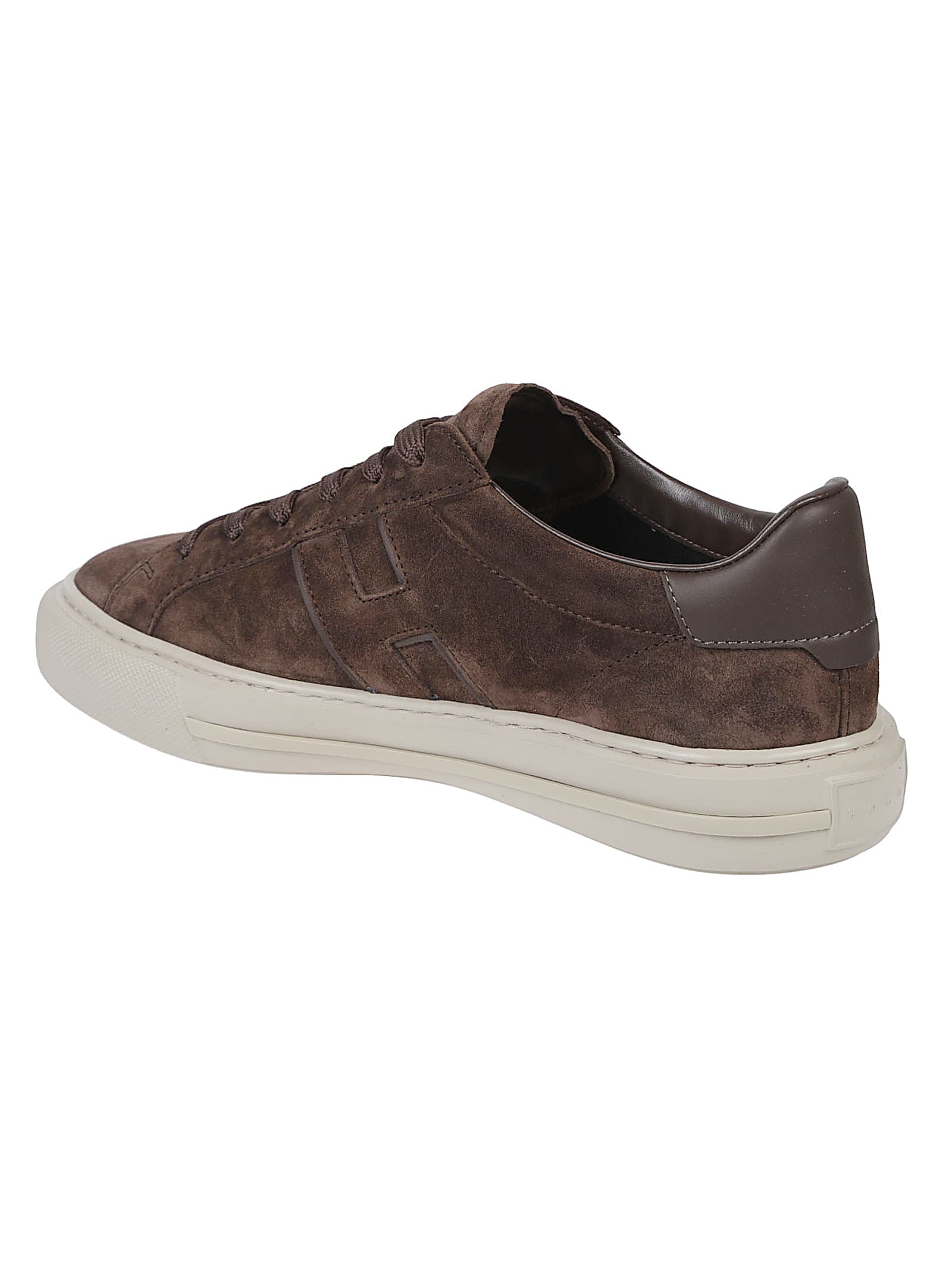 Hogan H691 Lace-up Sneakers With Suede Upper And Memory Foam Comfort In Brown