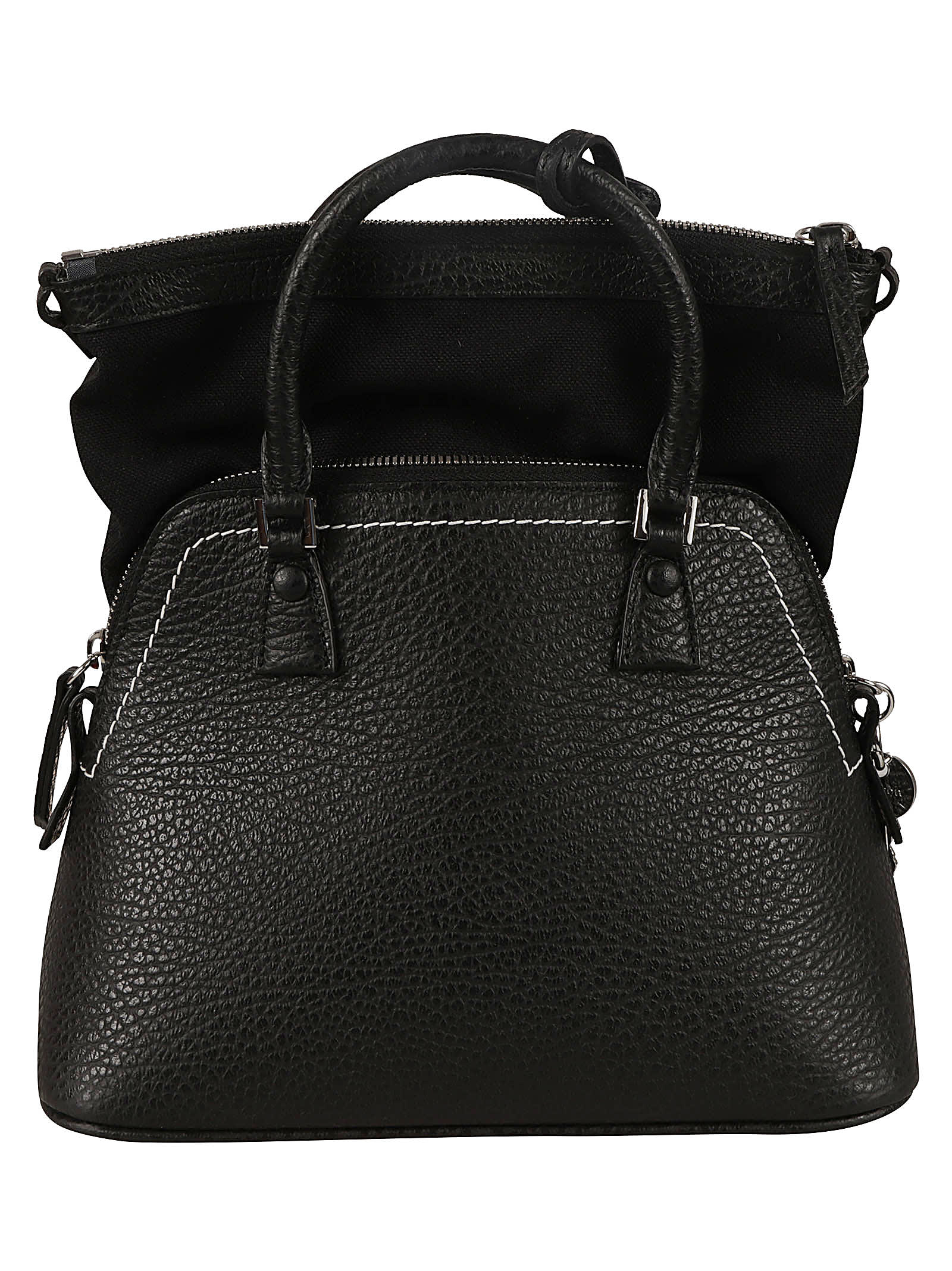 Shop Maison Margiela Classic 5ac Mini Shoulder Bag In Black