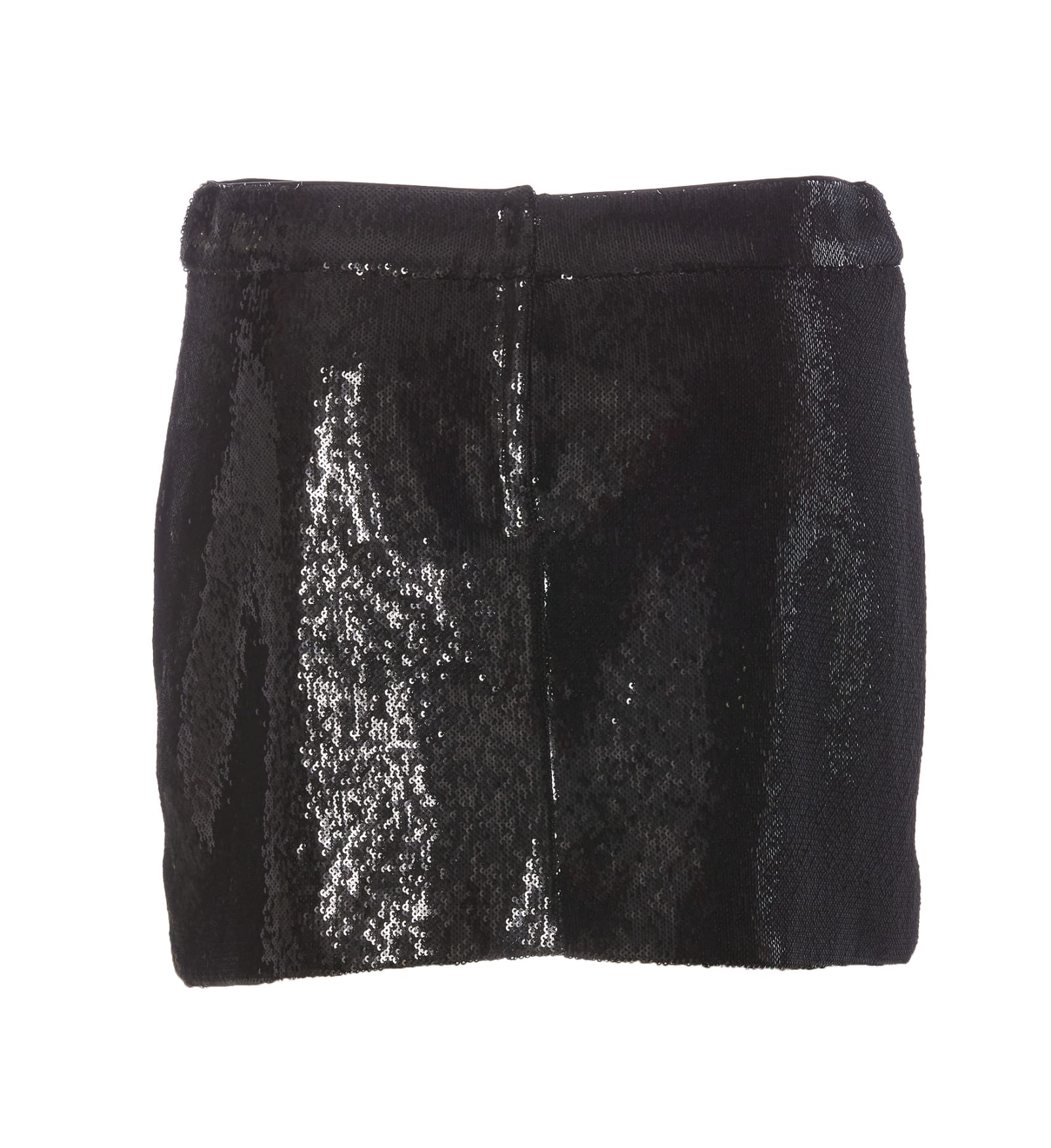 Shop Dolce & Gabbana Mini Sequins Skirt In Black