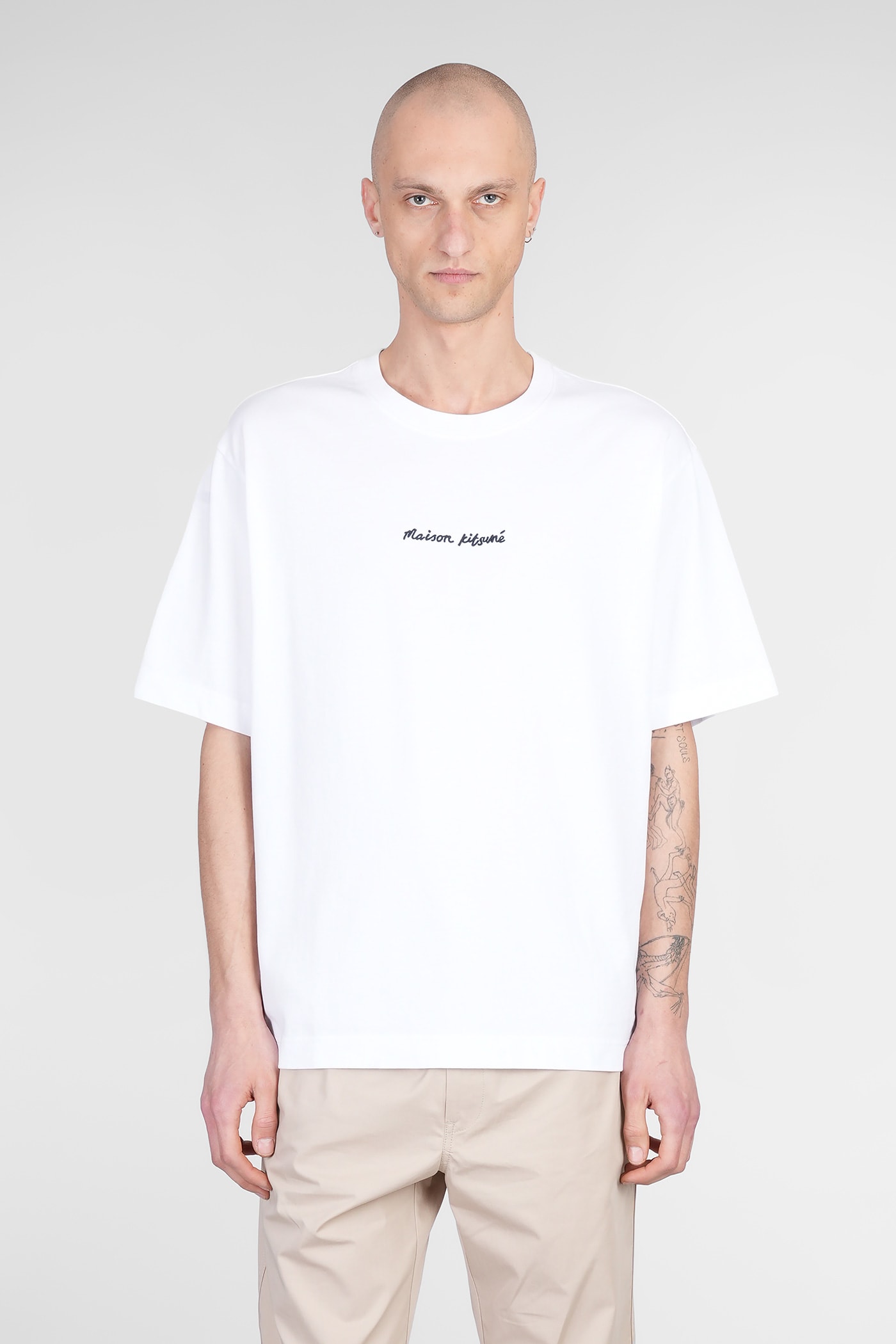 Maison Kitsuné T-shirt In White Cotton