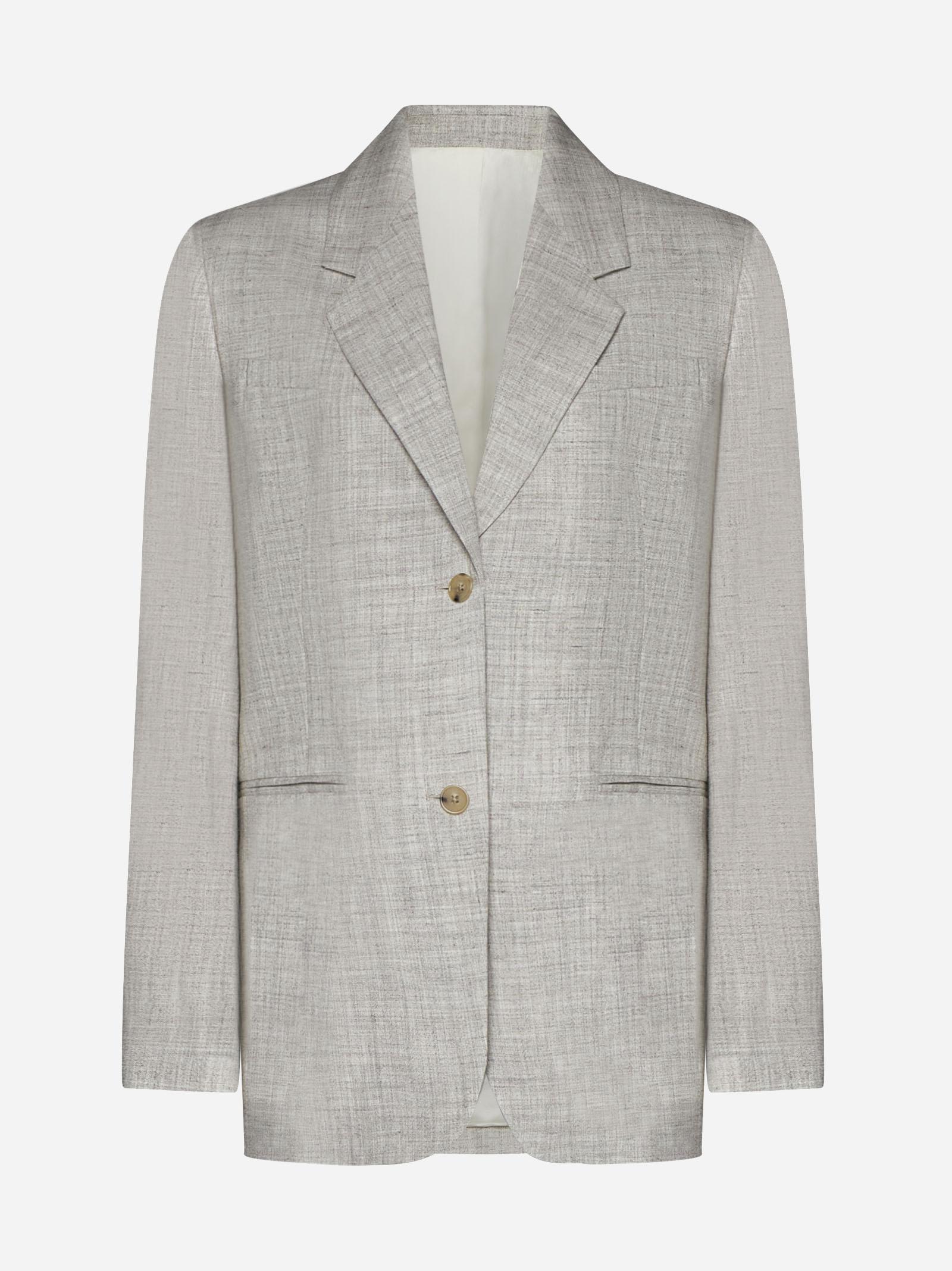 Totême Viscose And Linen-blend Tailored Blazer