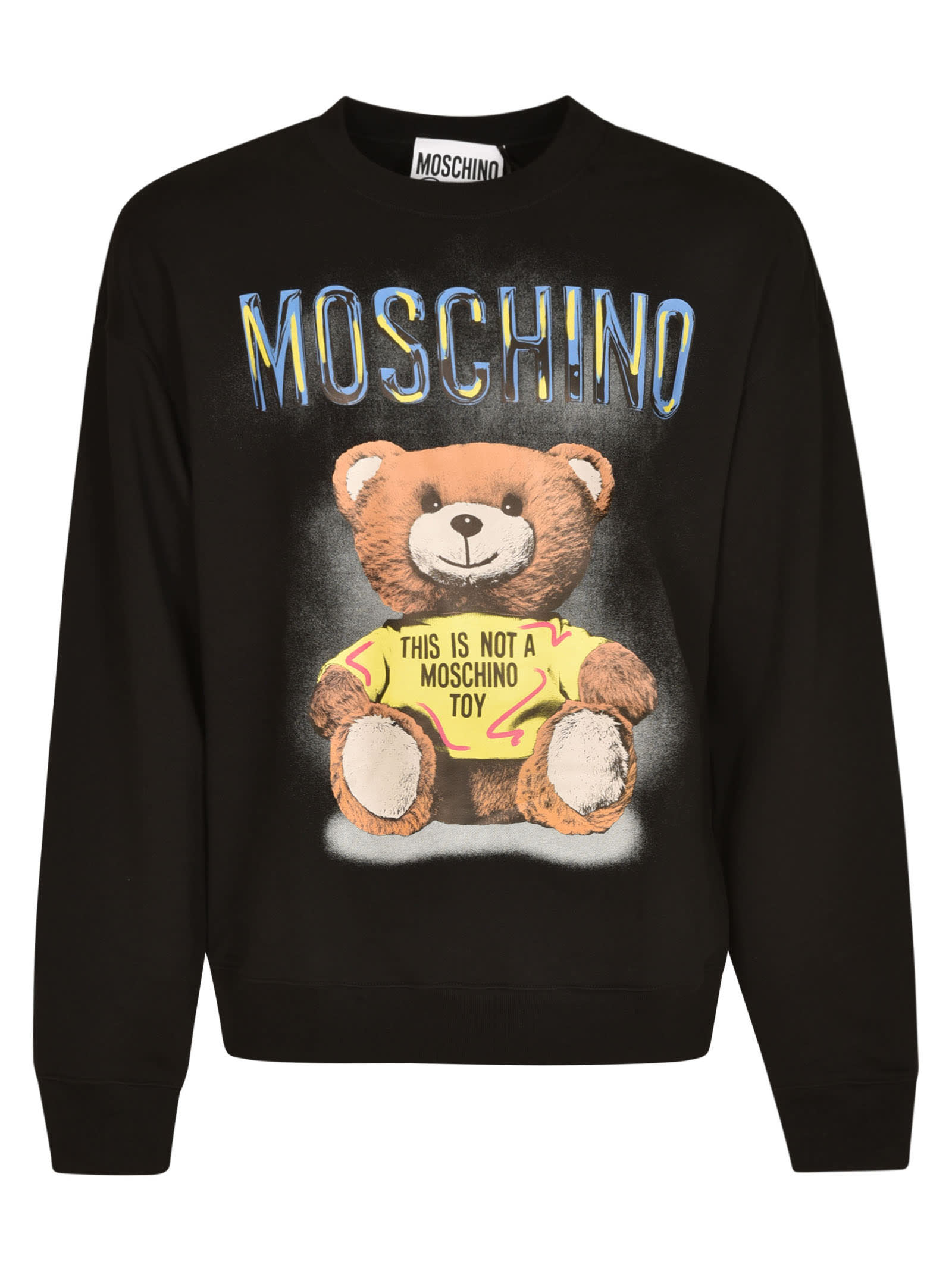 MOSCHINO LONG SLEEVE CREW-NECK SWEATER – Baltini