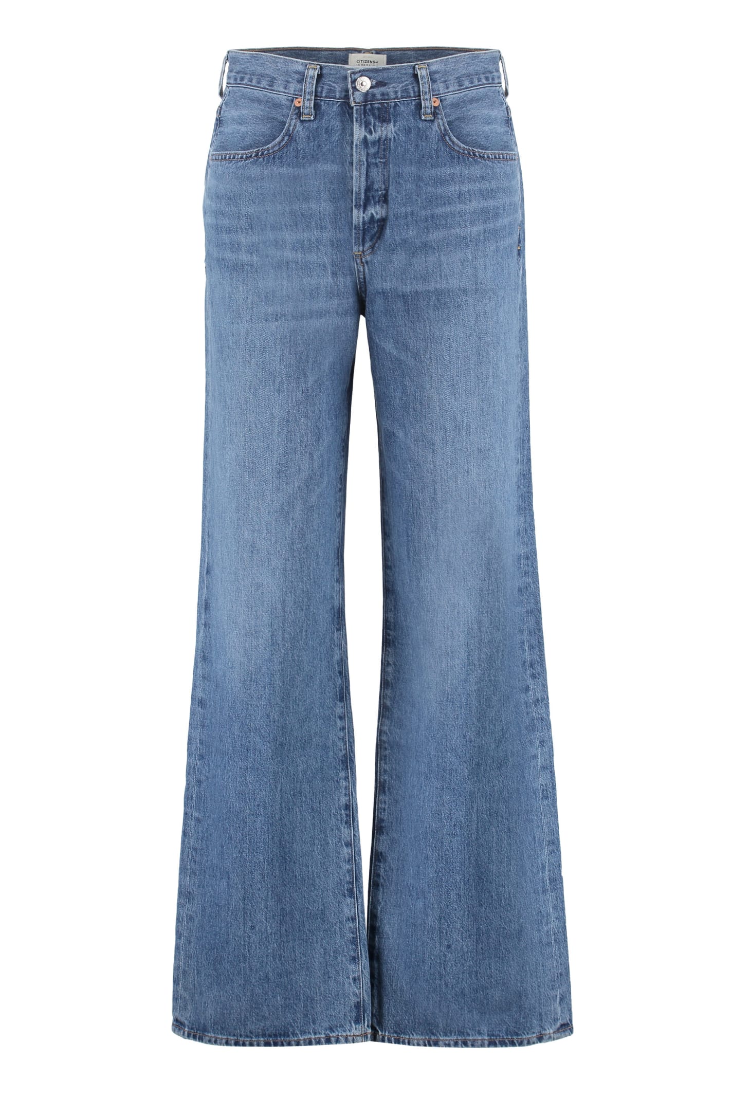 Citizens Of Humanity Annina Wide Leg Jeans In Blue