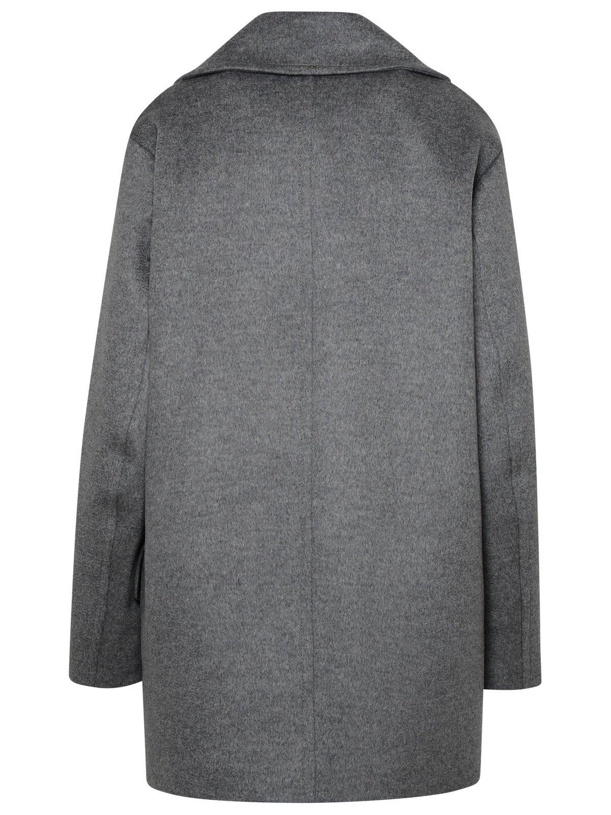 Shop Sportmax Double-breasted Long-sleeved Coat