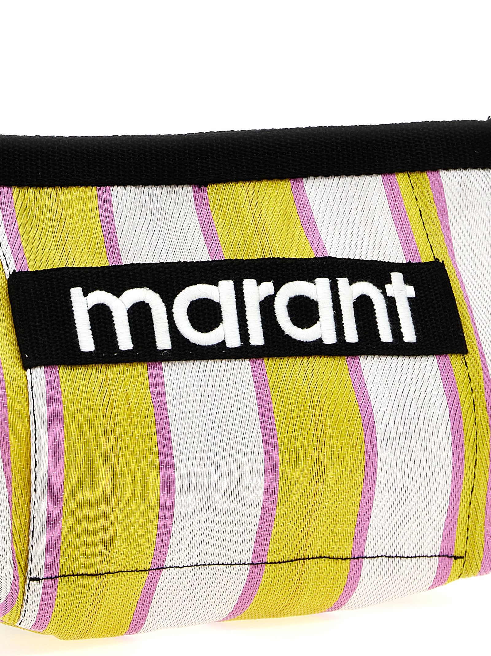 Shop Isabel Marant Powden Clutch In Yellow
