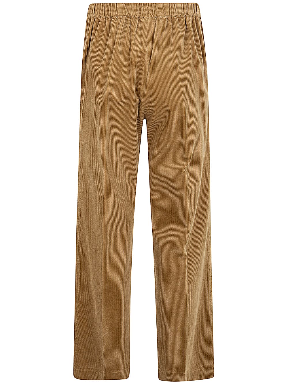 Shop Aspesi Wide Leg Trousers In Cappuccino